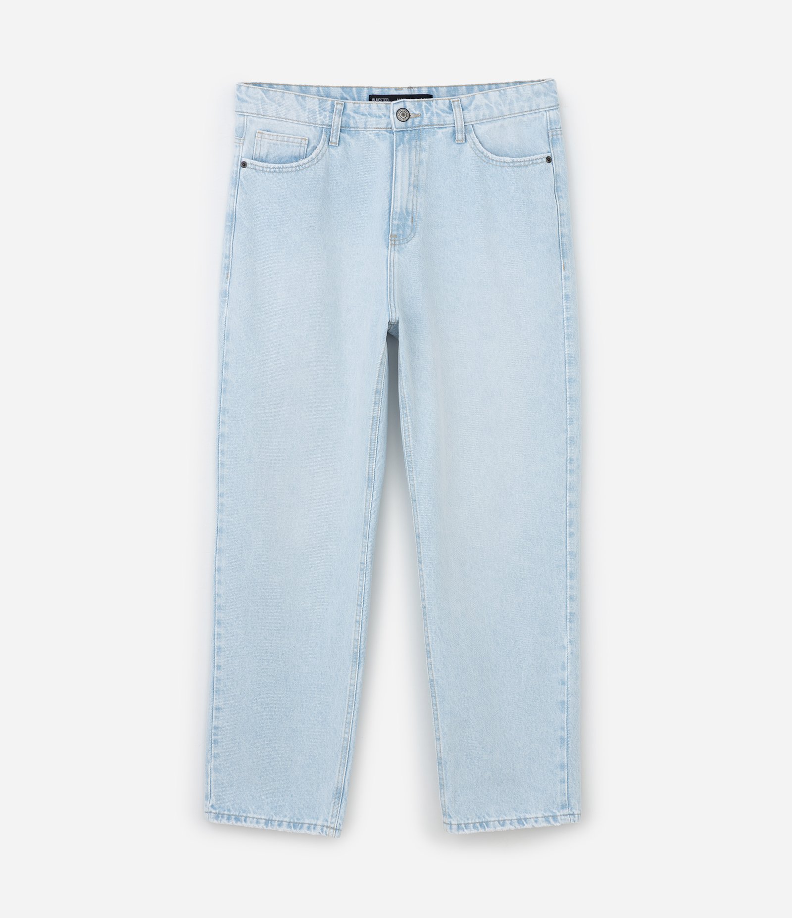 Calça Baggy em Jeans Vintage Azul Claro 7