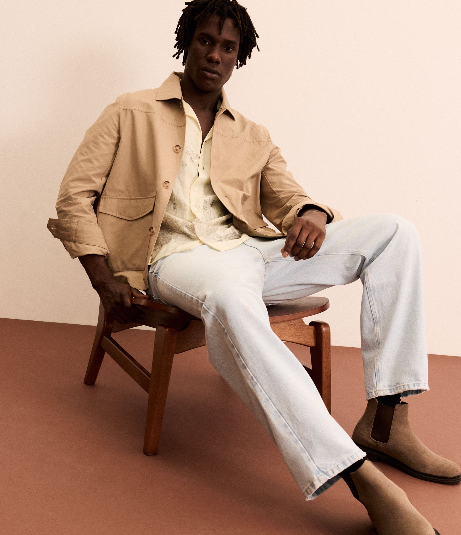 Calça Baggy em Jeans Vintage Azul Claro 1