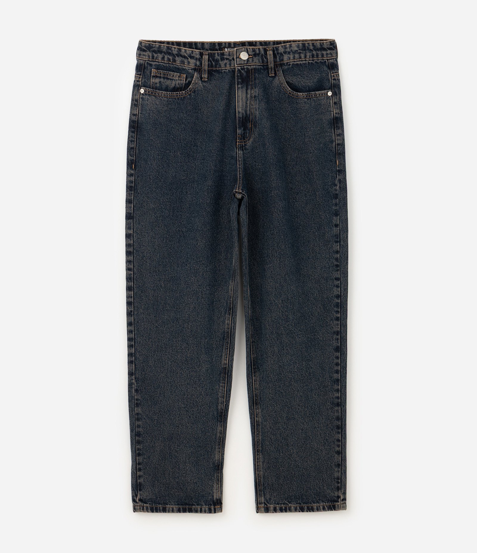 Calça Baggy em Jeans Vintage Azul 2