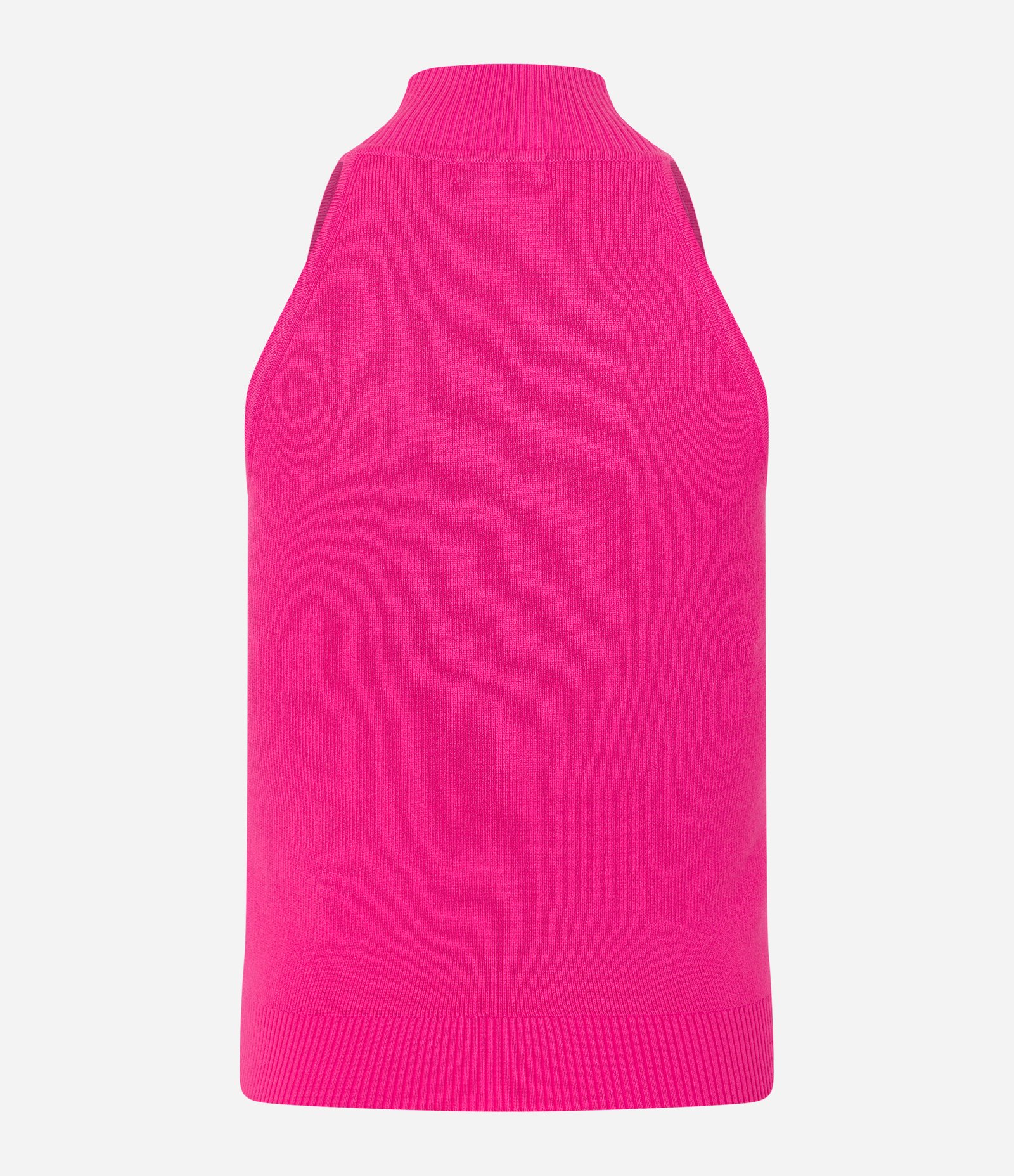 Blusa Básica em Viscose Canelada com Gola Halter Rosa 6