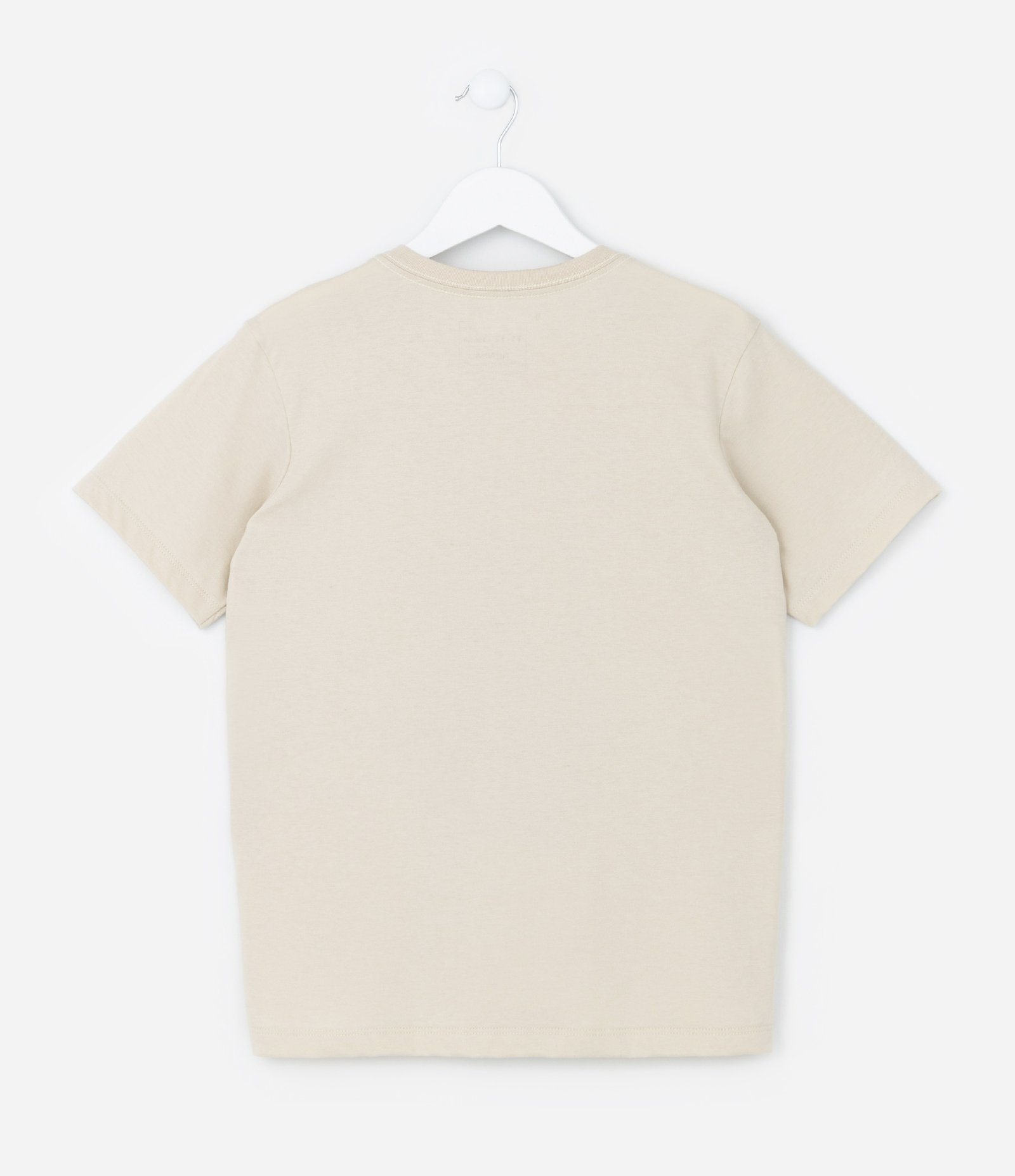 Camiseta Infantil com Estampa Frontal de Capivara - Tam 5 a 14 anos Bege 3
