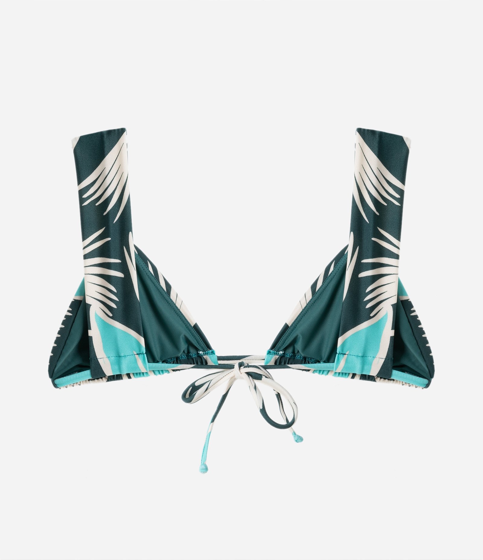 Biquíni Top Cortininha Estampado de Jardim com Alça Larga e Aviamento Multicores 6