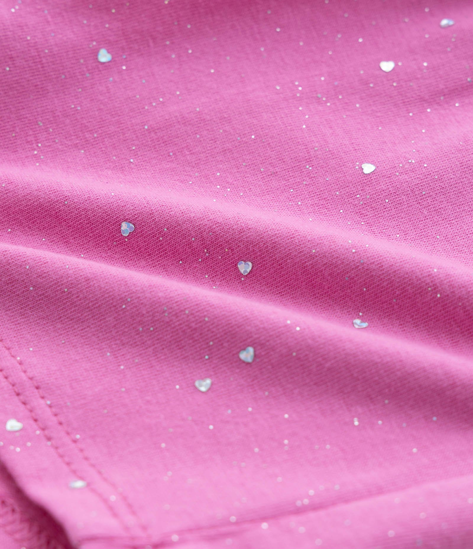 Short Clochard Infantil em Algodão com Brilhinhos - Tam 1 a 5 anos Rosa 4