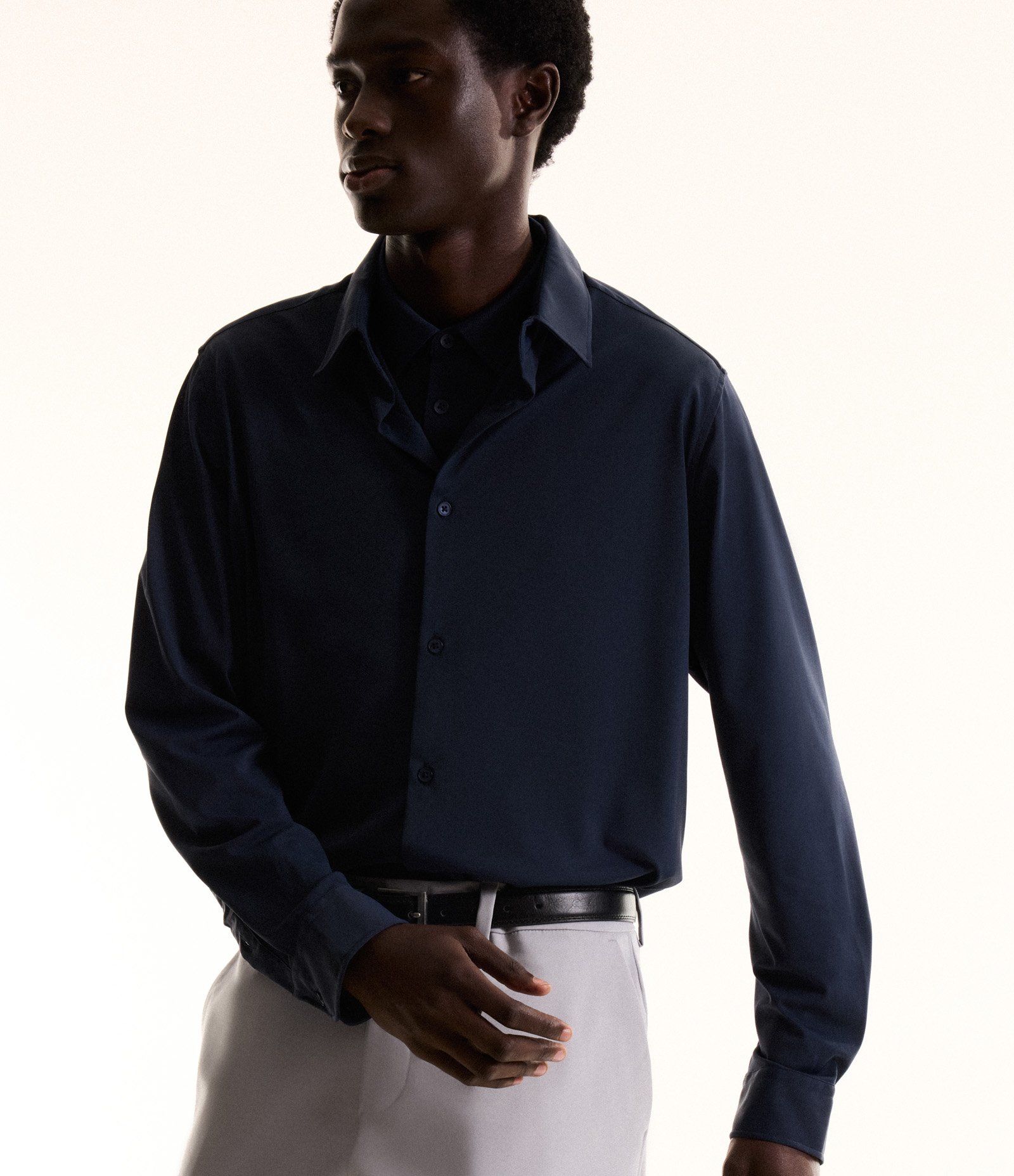 Camisa Performance em Poliamida Toque Gelado Azul 1