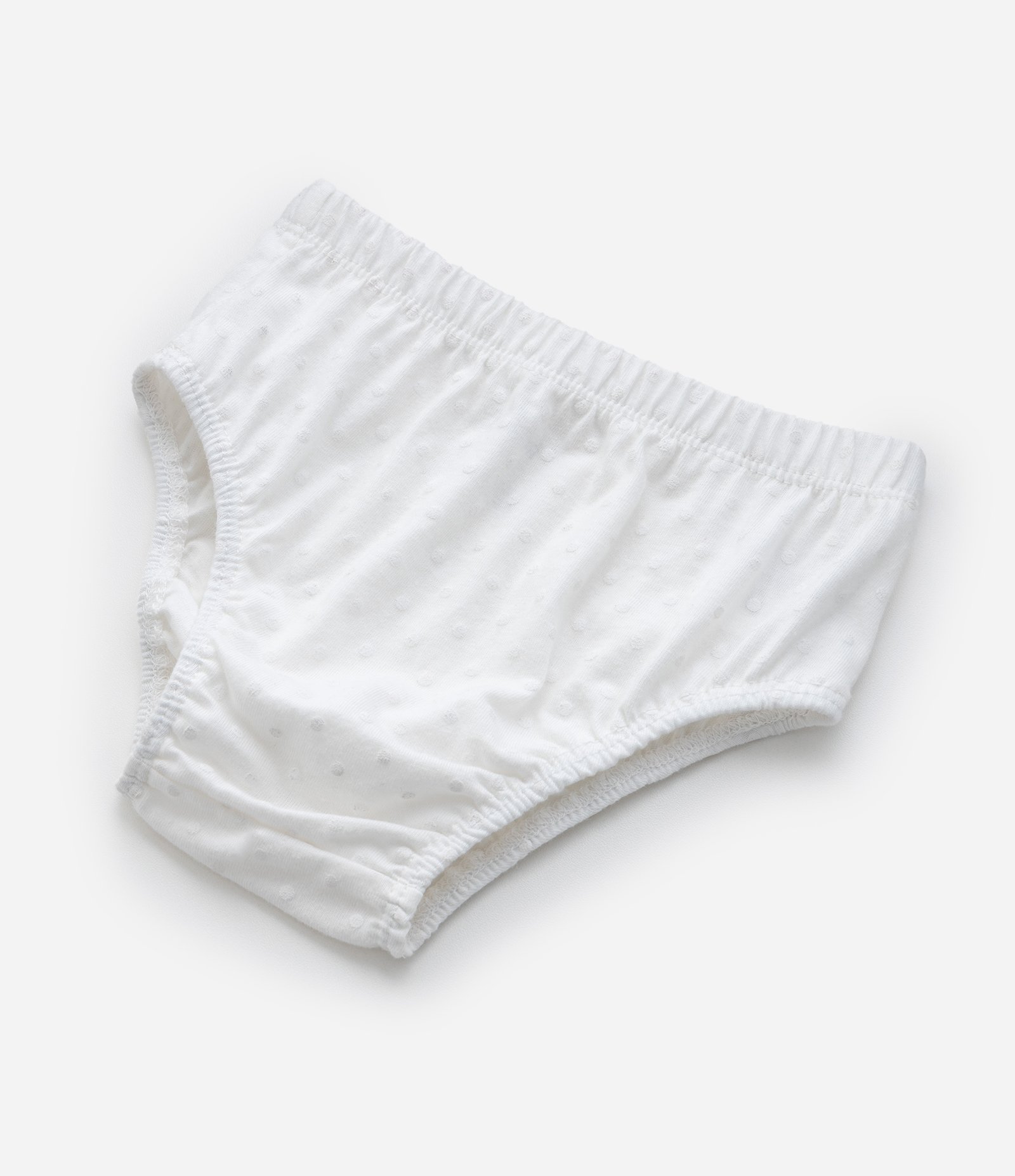 Vestido Infantil com Babadinhos e Textura - Tam 0 a 18 meses Branco 7