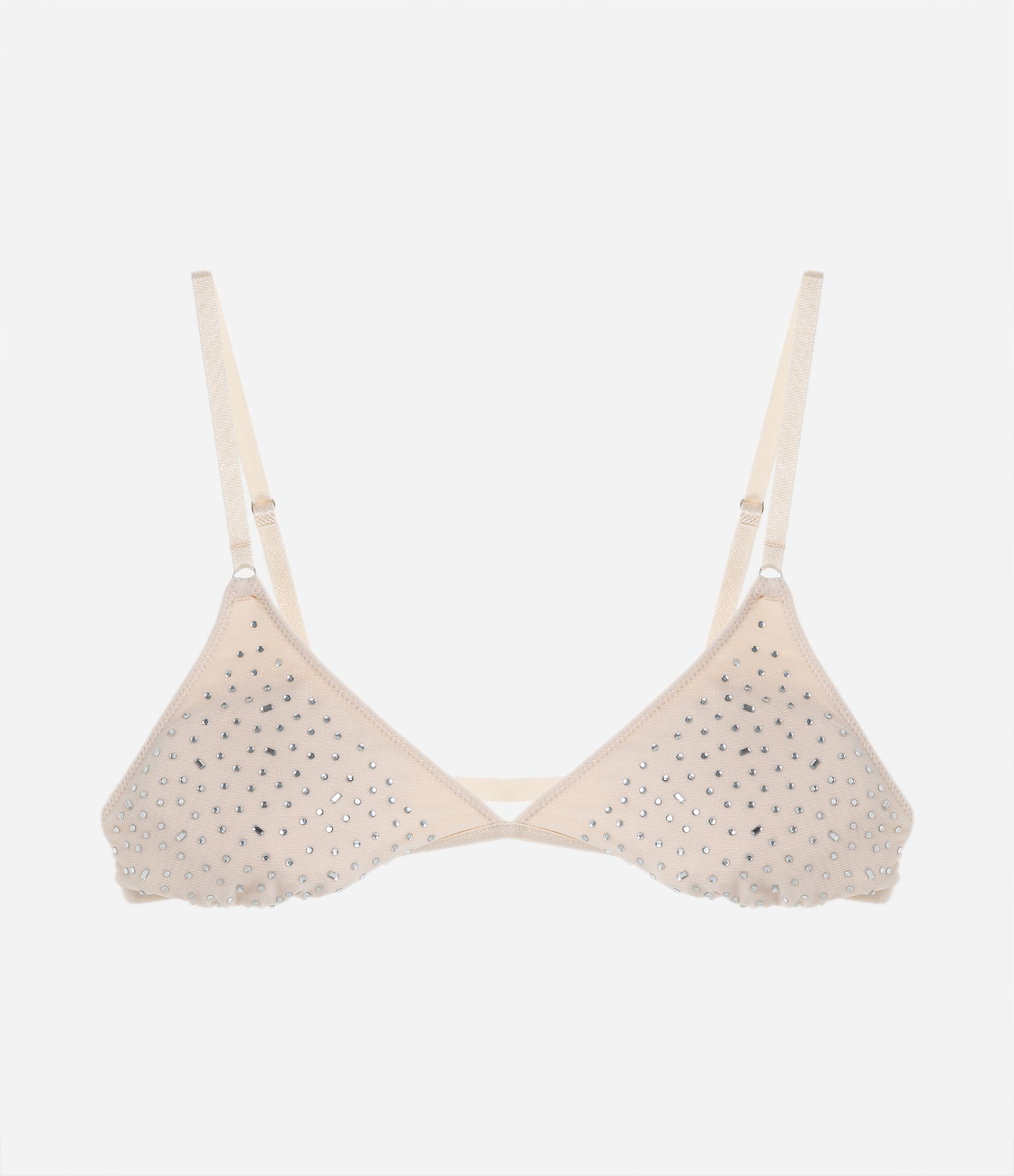 Sutiã Top com Tule e Detalhes em Pedrarias Rosa Claro 5