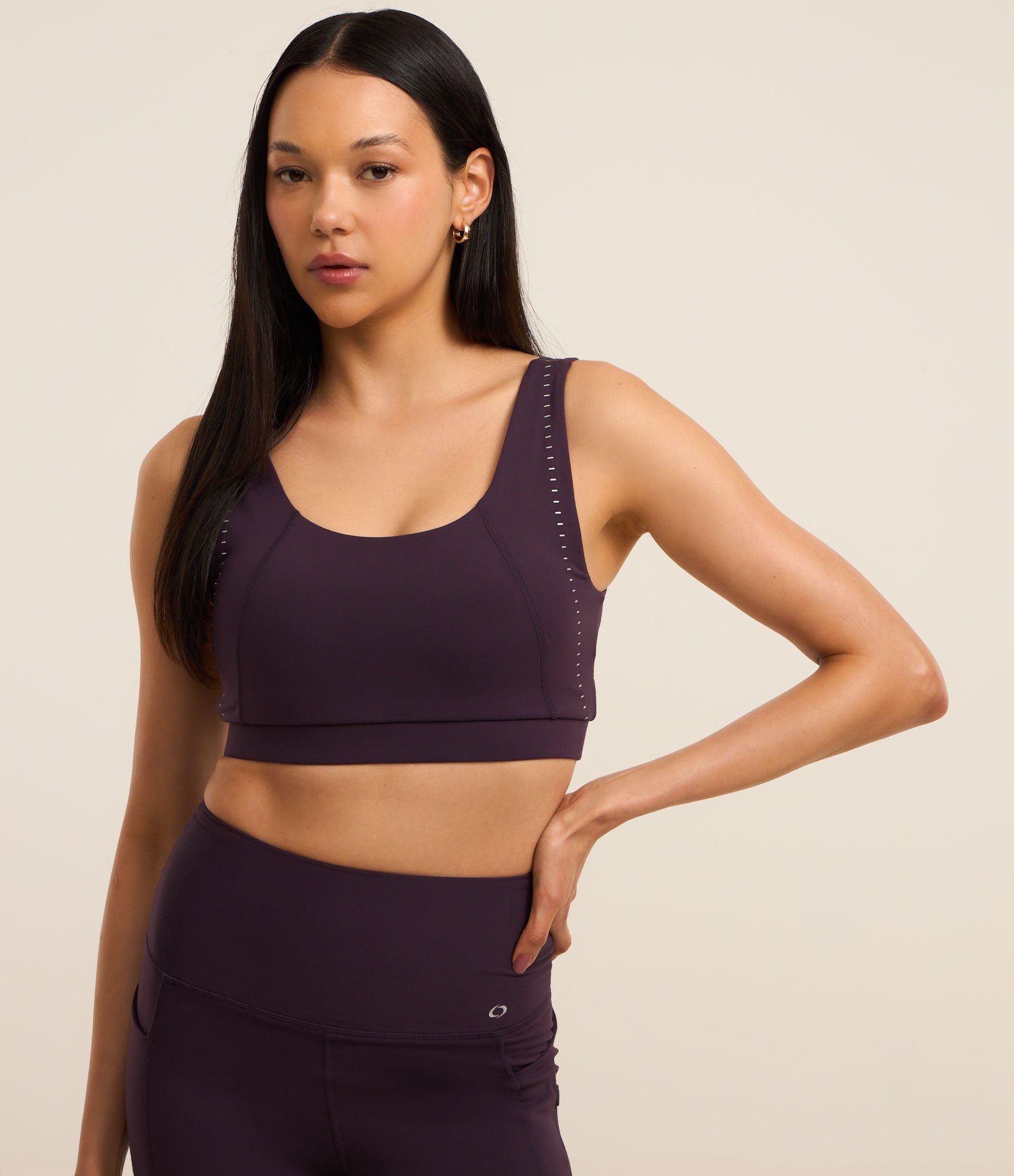 Top Bojo em Microfibra com Detalhes Refletivos nas Alças Roxo 1