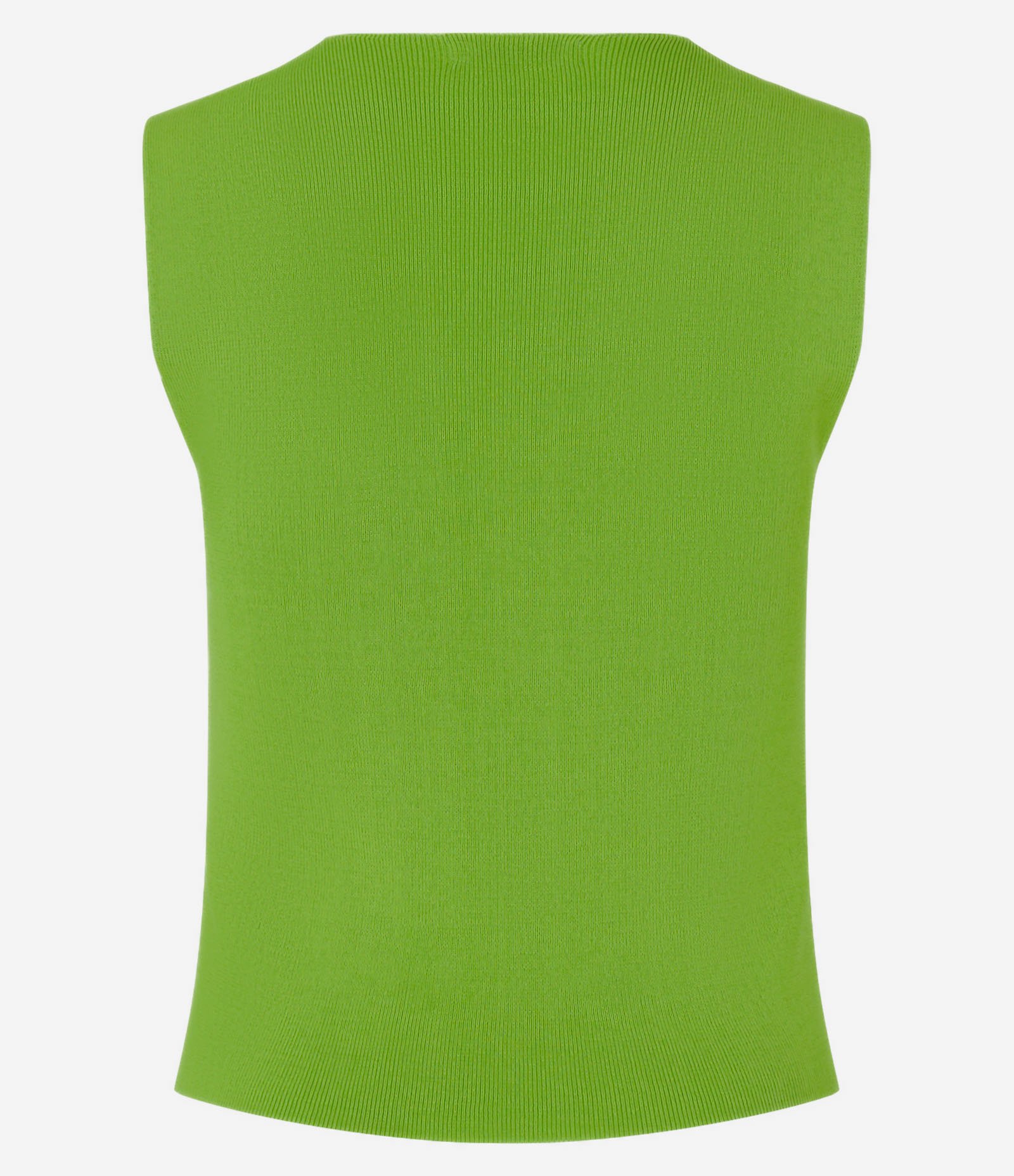 Blusa em Tricô com Decote Quadrado Verde Claro 3