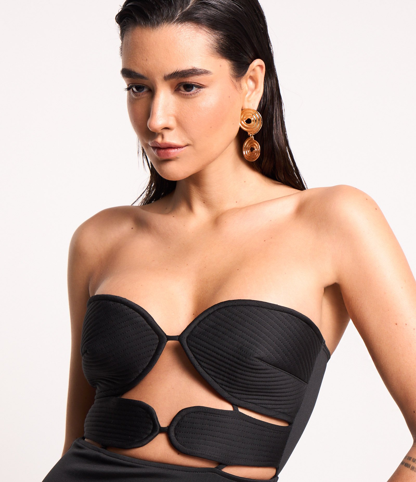 Vestido Midi Tomara que Caia com Busto Pespontado 4