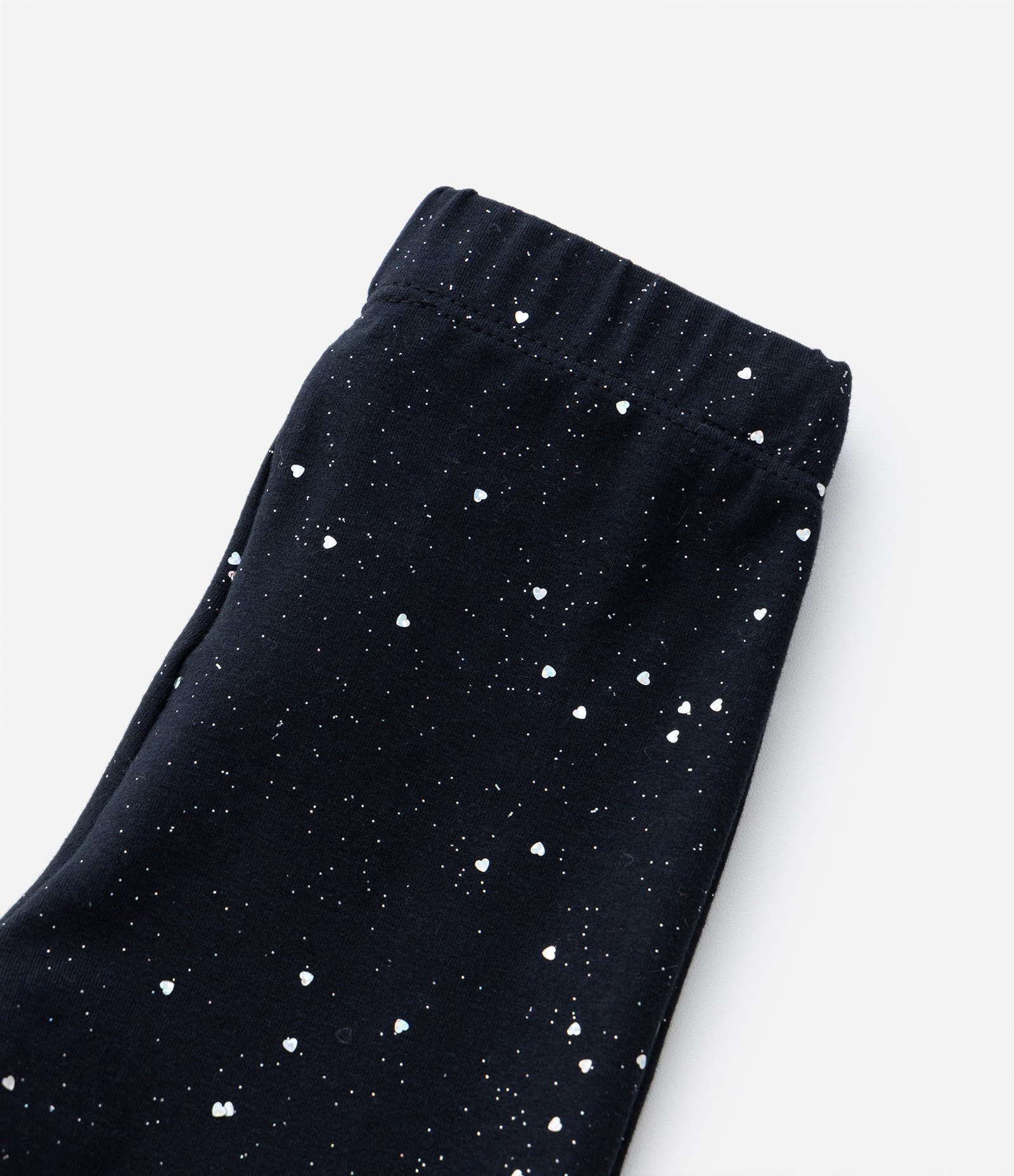 Calça Legging Infantil em Cotton com Brilhinhos - Tam 1 A 5 Anos Preto 5