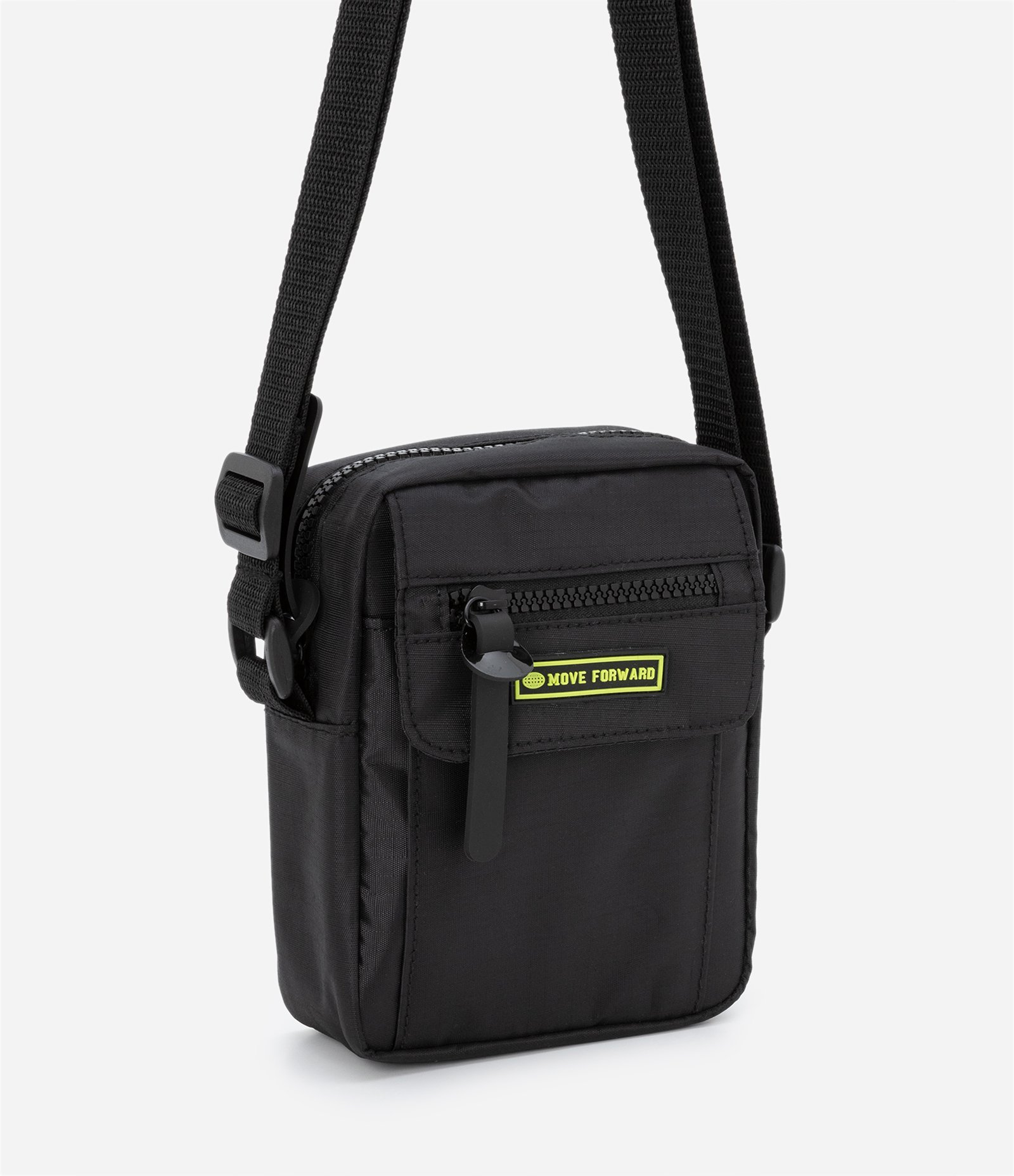 Bolsa Infantil Transversal com Zíper e Etiqueta Frontal - Tam U Preto 1