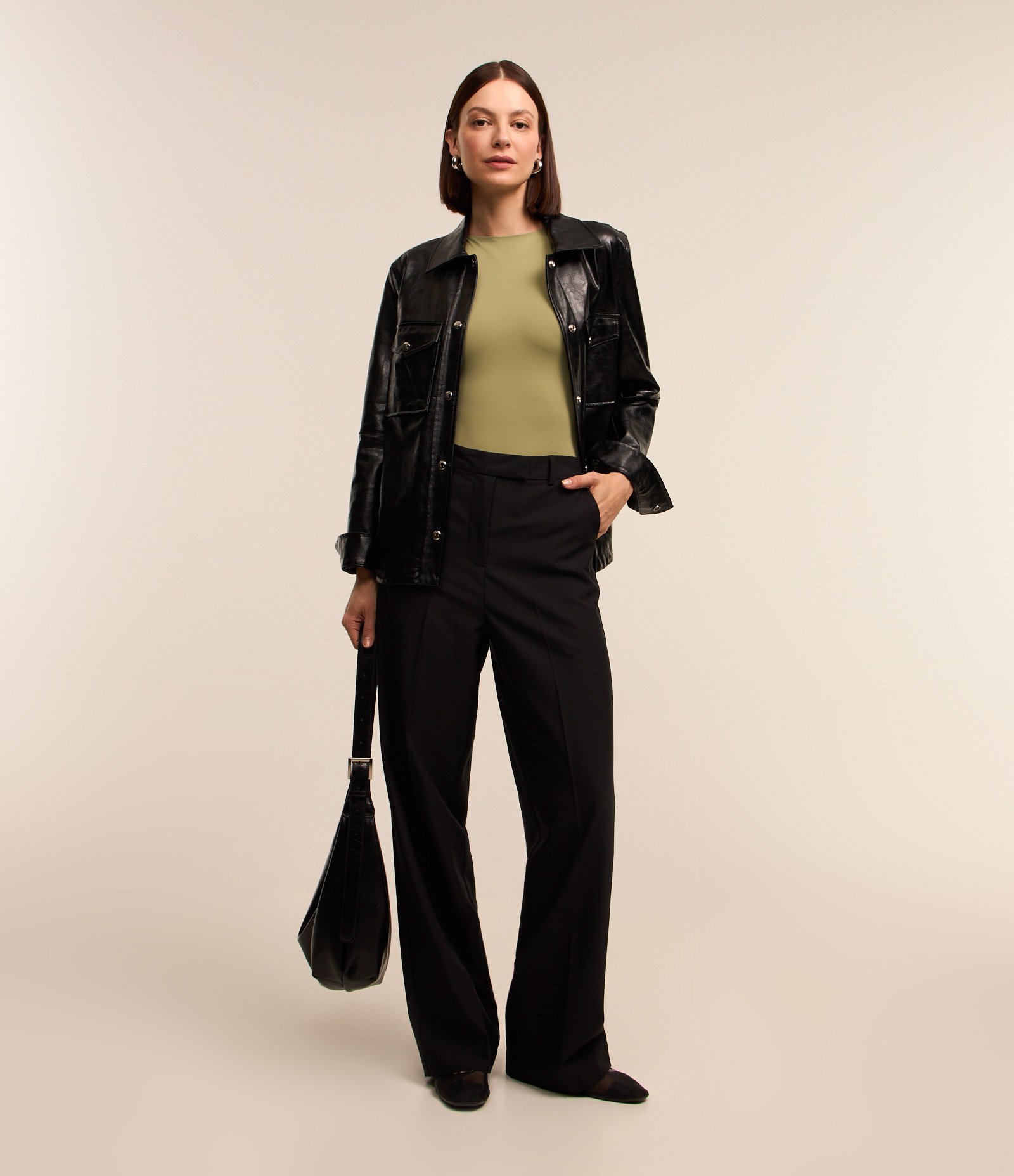 Body Básico em Poliamida com Gola Redonda 2