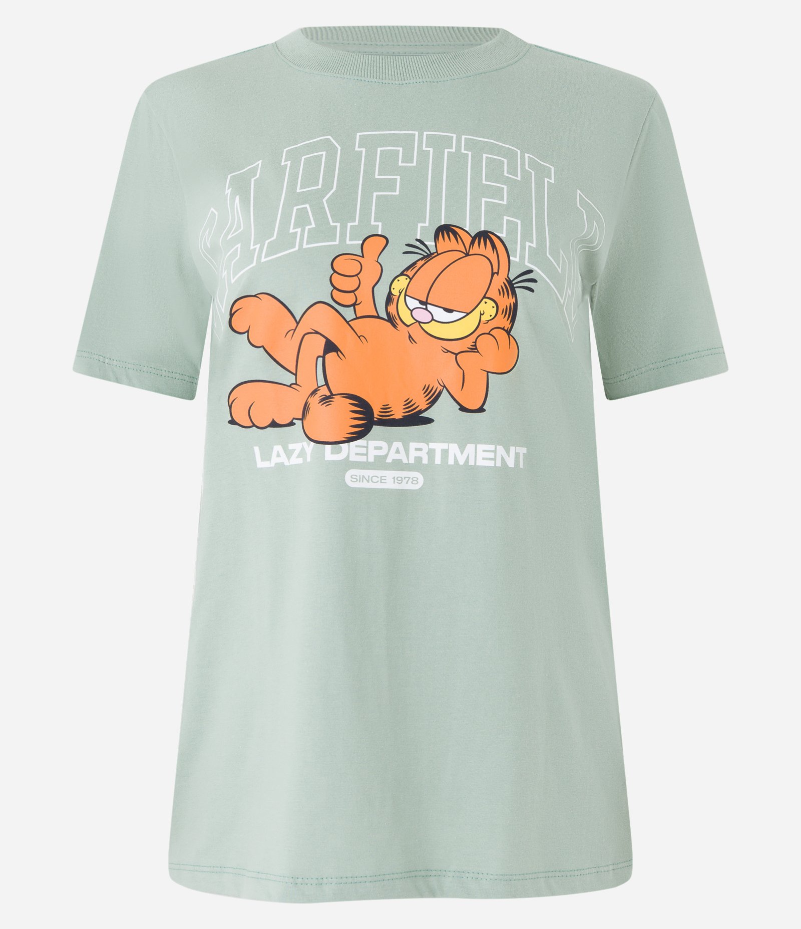 Camiseta em Algodão Estampa Garfield Verde 6