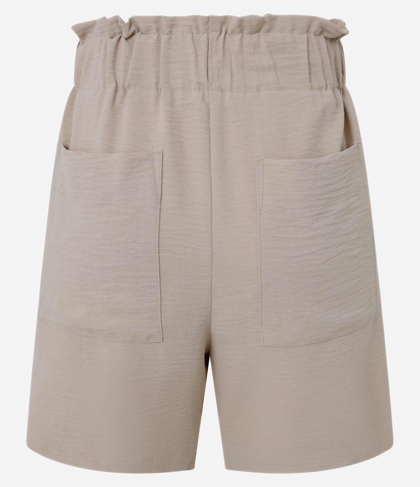 Bermuda Airflow com Cinto Afivelado e Pregas Bege 2