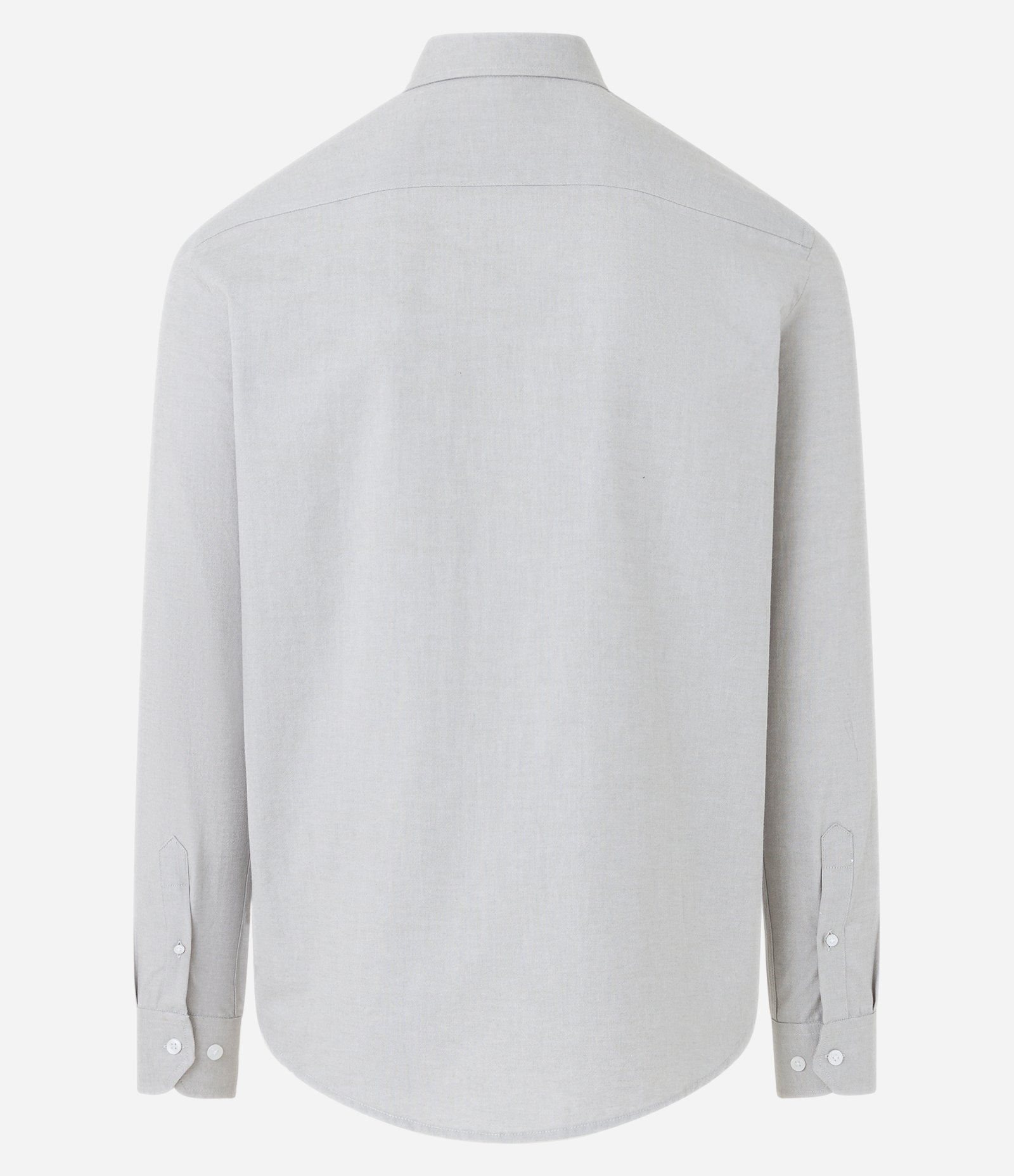 Camisa em Oxfordine com Abotoamento Frontal Cinza 6