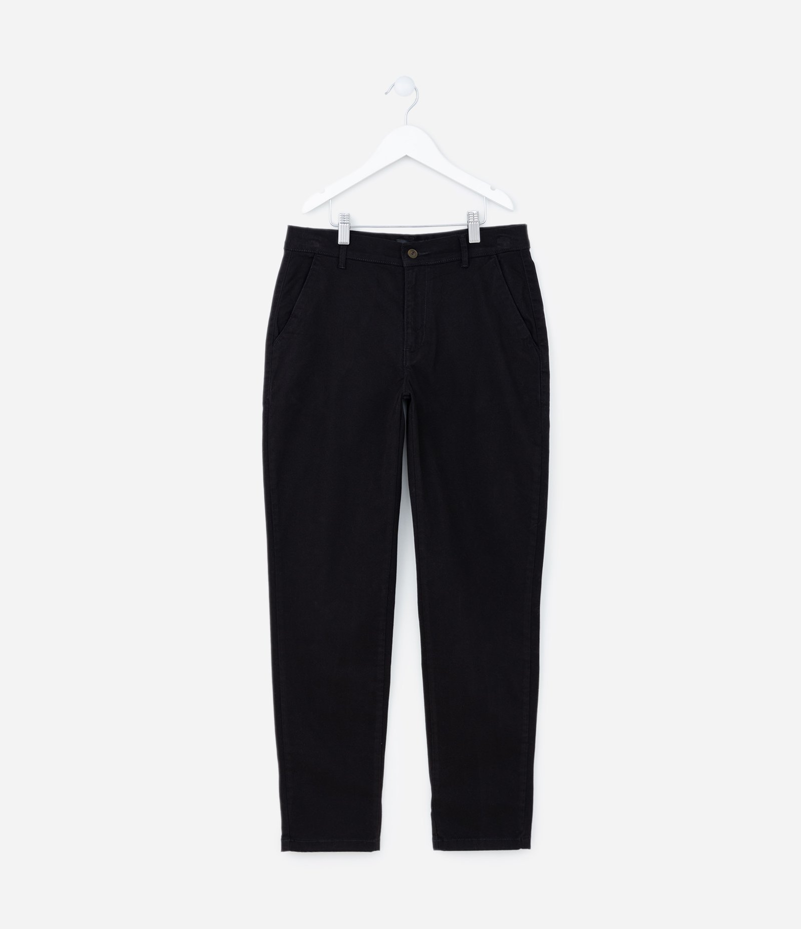 Calça Slim Infantil com Bolsos - Tam 5 a 14 anos Preto 1