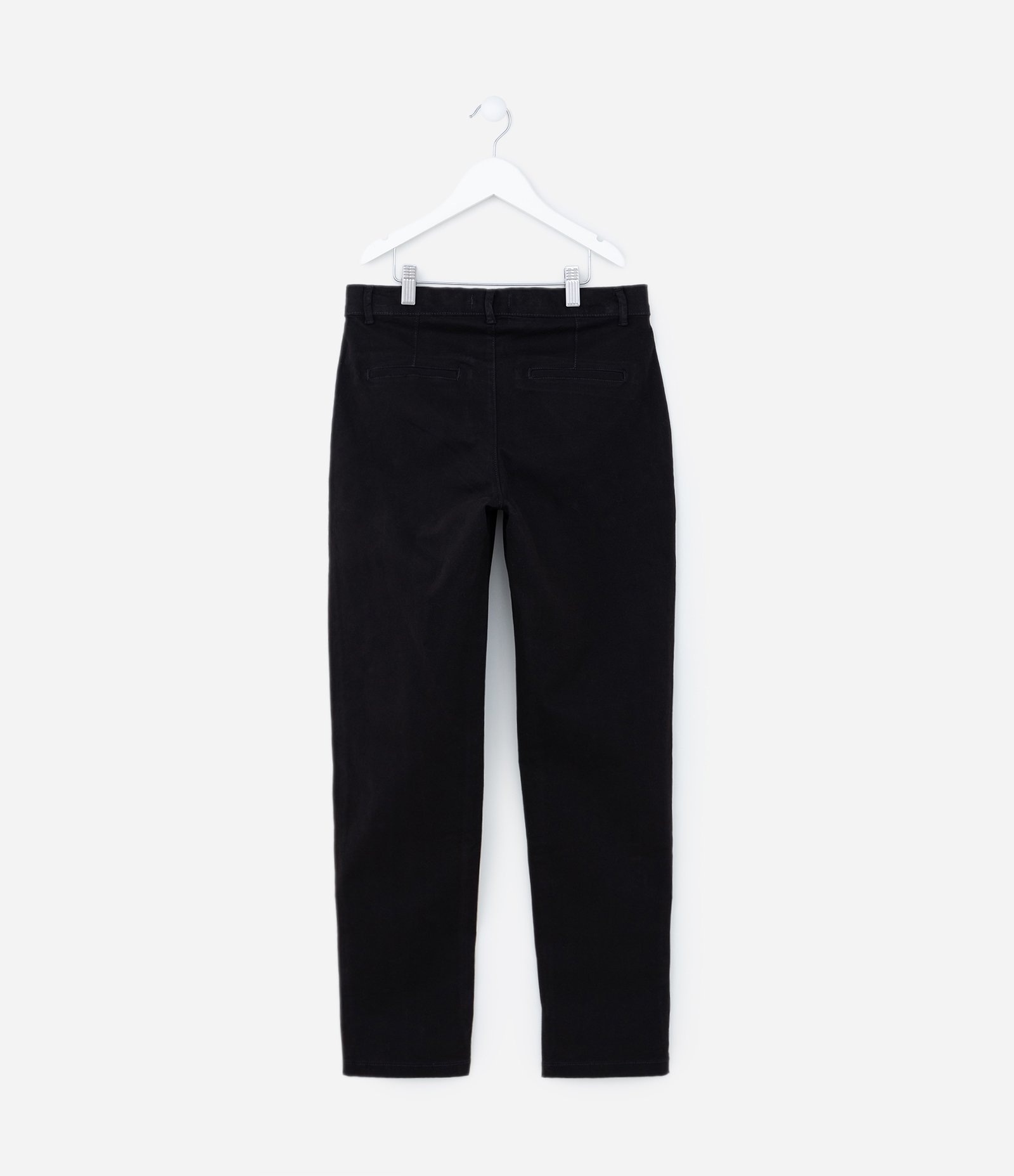 Calça Slim Infantil com Bolsos - Tam 5 a 14 anos Preto 2
