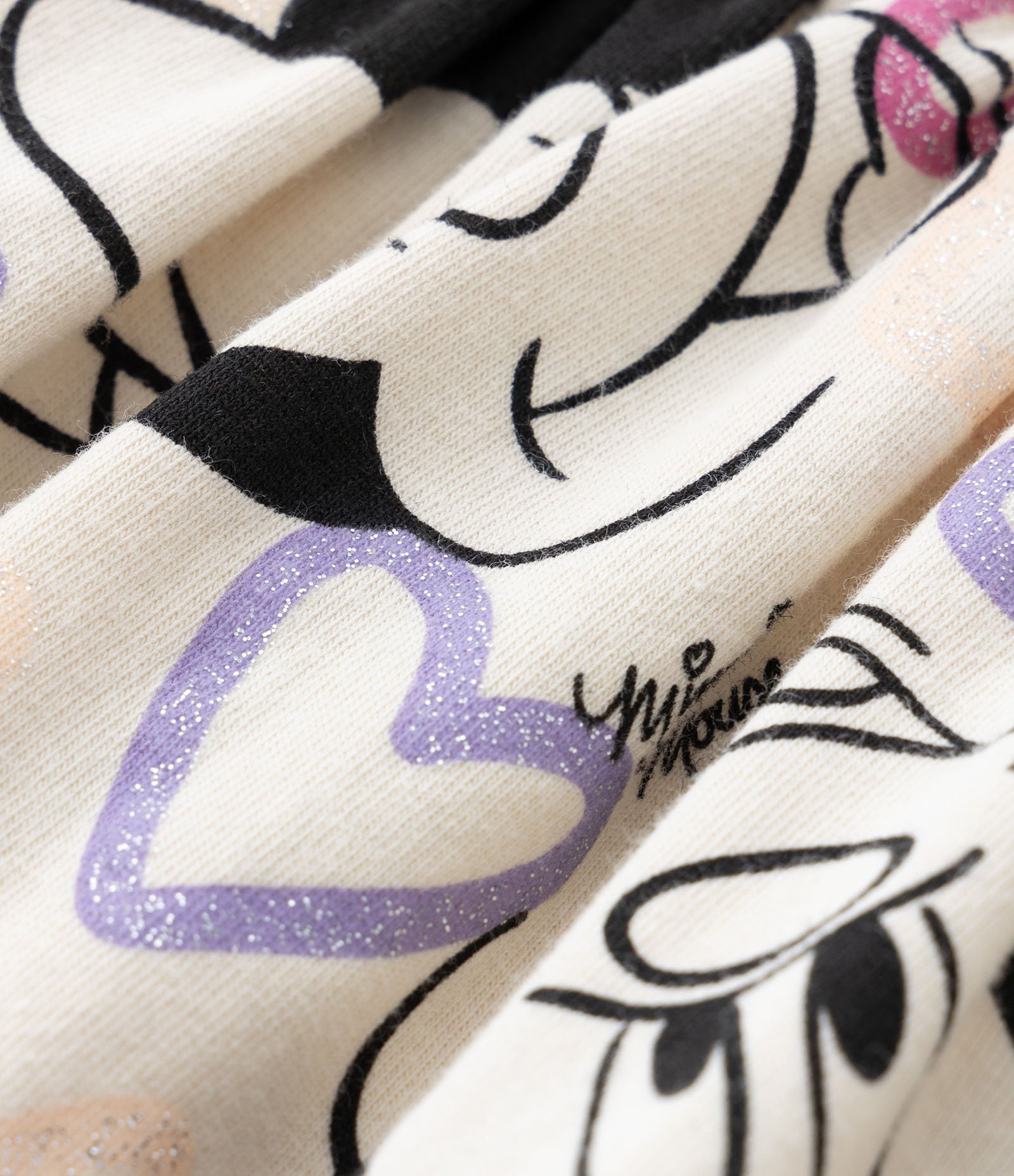 Vestido Infantil em Algodão com Babados e Estampa Minnie - Tam 1 a 6 anos Off White 3