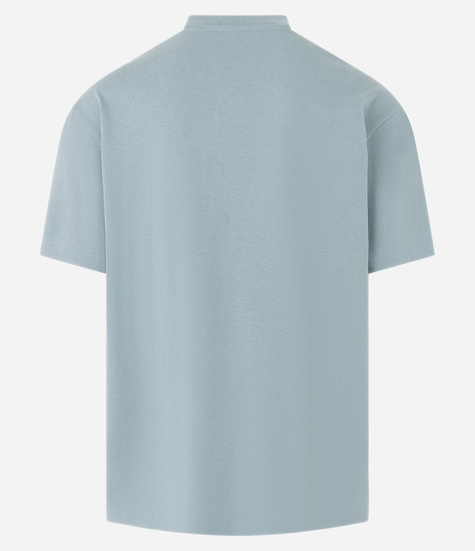 Camiseta Relaxed em Algodão com Efeito Pesado Cinza 6