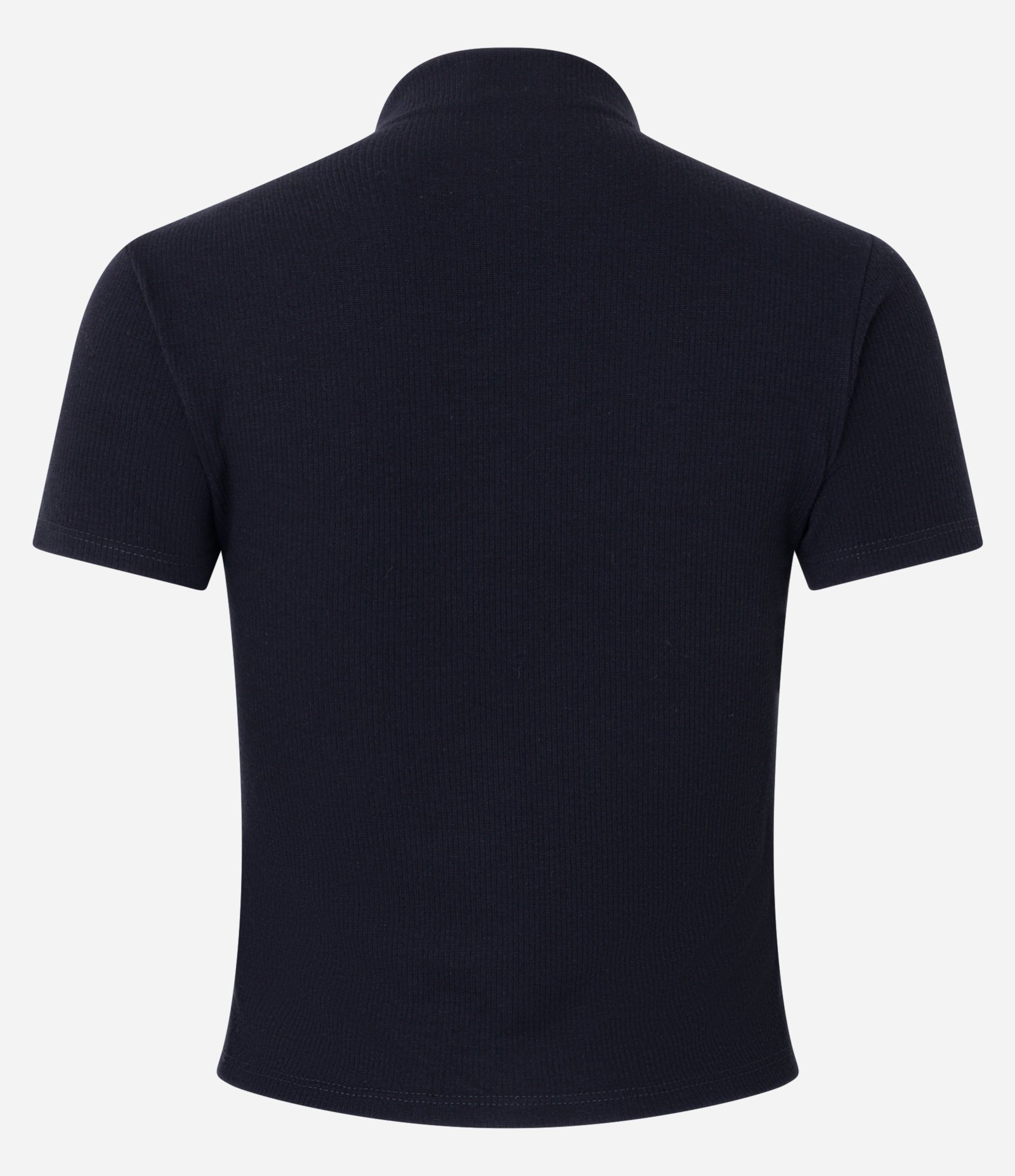 Blusa em Ribana com Golinha Alta Inteira Preto 6