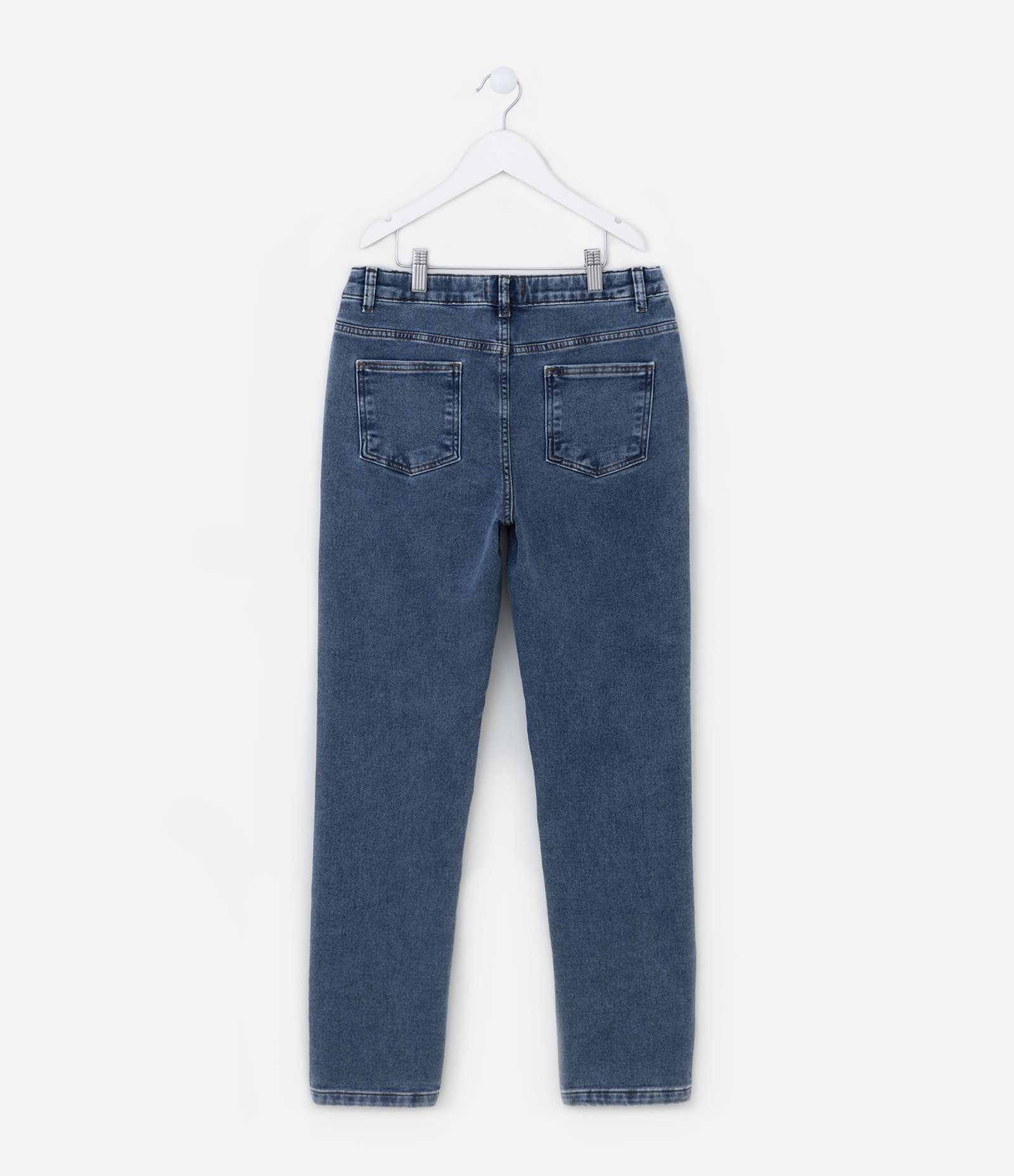 Calça Comfort Infantil em Jeans Marmorizado - Tam 5 a 14 anos Azul 3