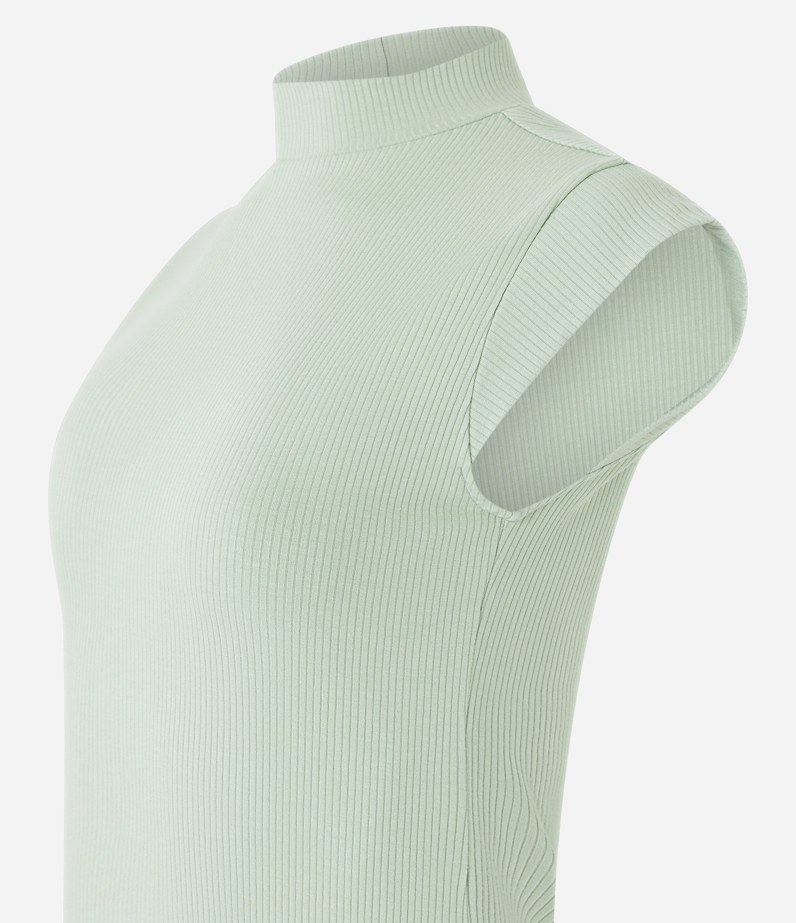 Blusa Ajustada em Ribana com Golinha e Texturas 6