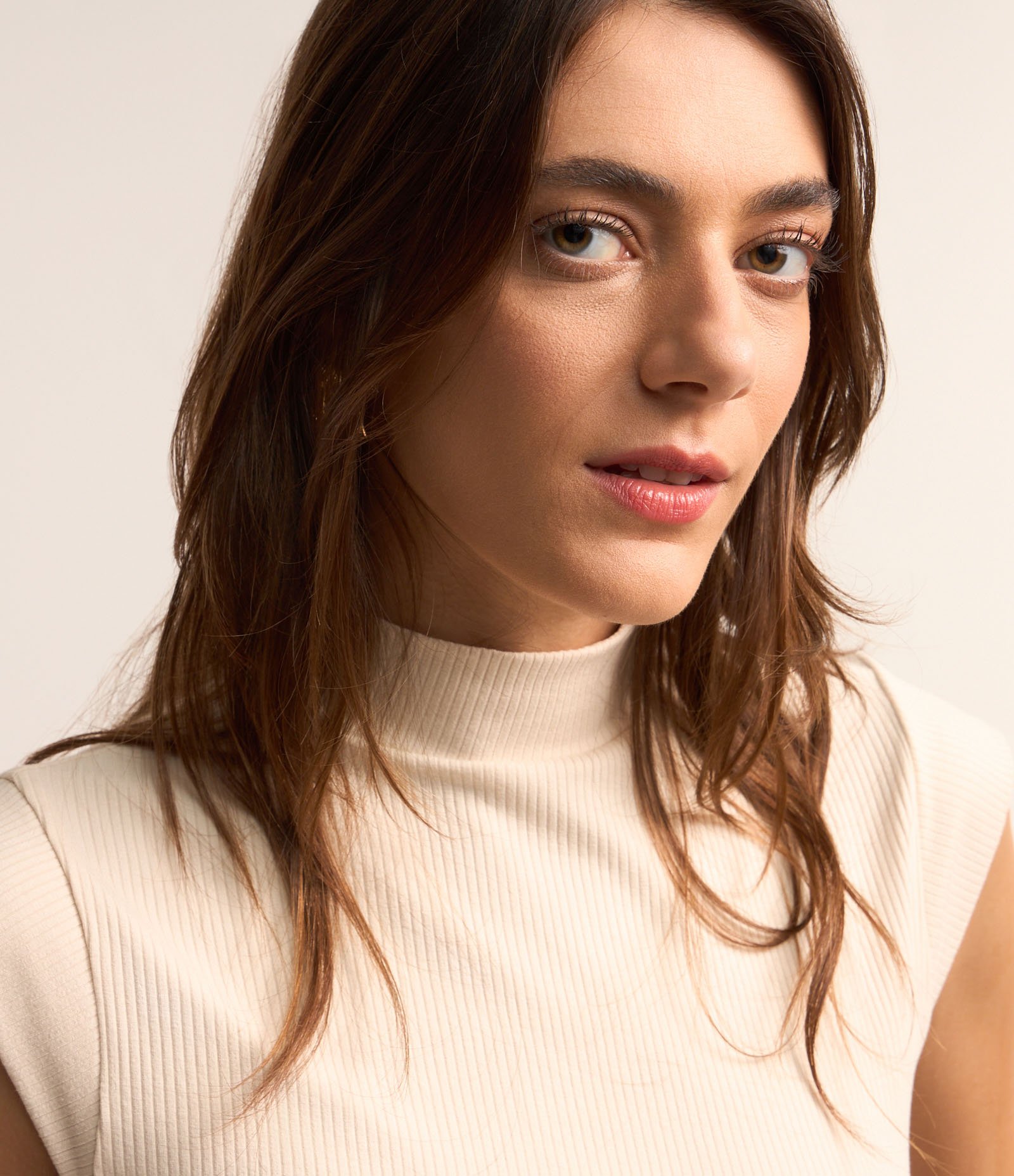 Blusa Ajustada em Ribana com Golinha e Texturas 3