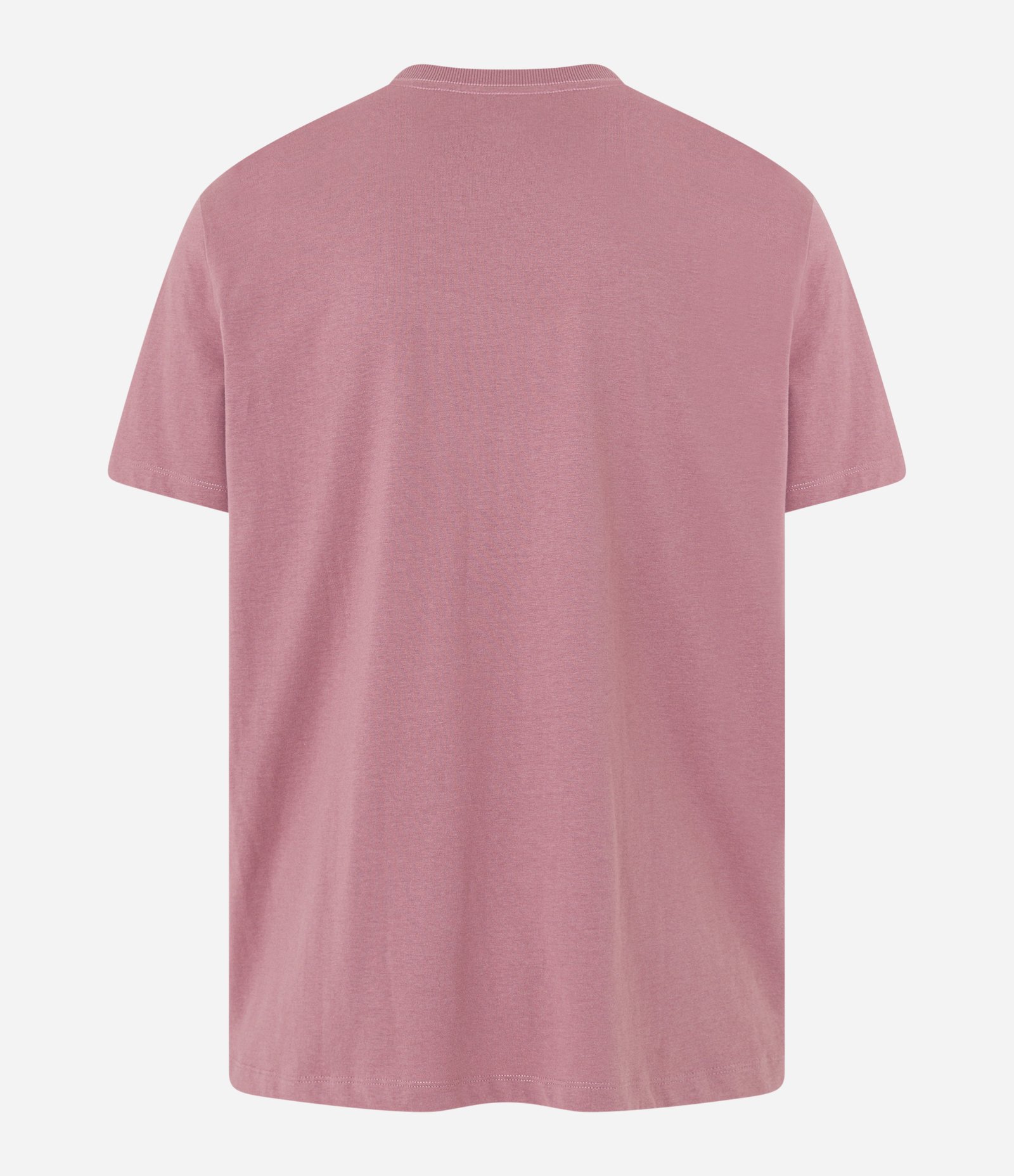 Camiseta Comfort Básica em Malhão com Etiqueta na Manga Rosa Claro 5
