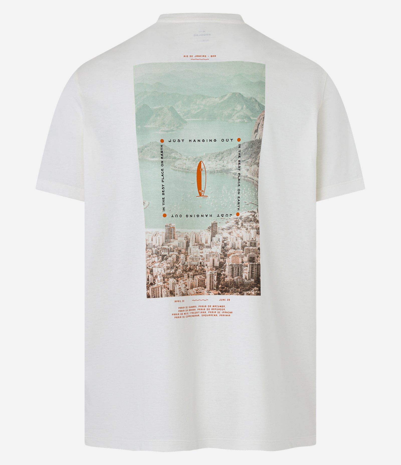 Camiseta Comfort em Algodão com Estampa Photoprint Branco 5