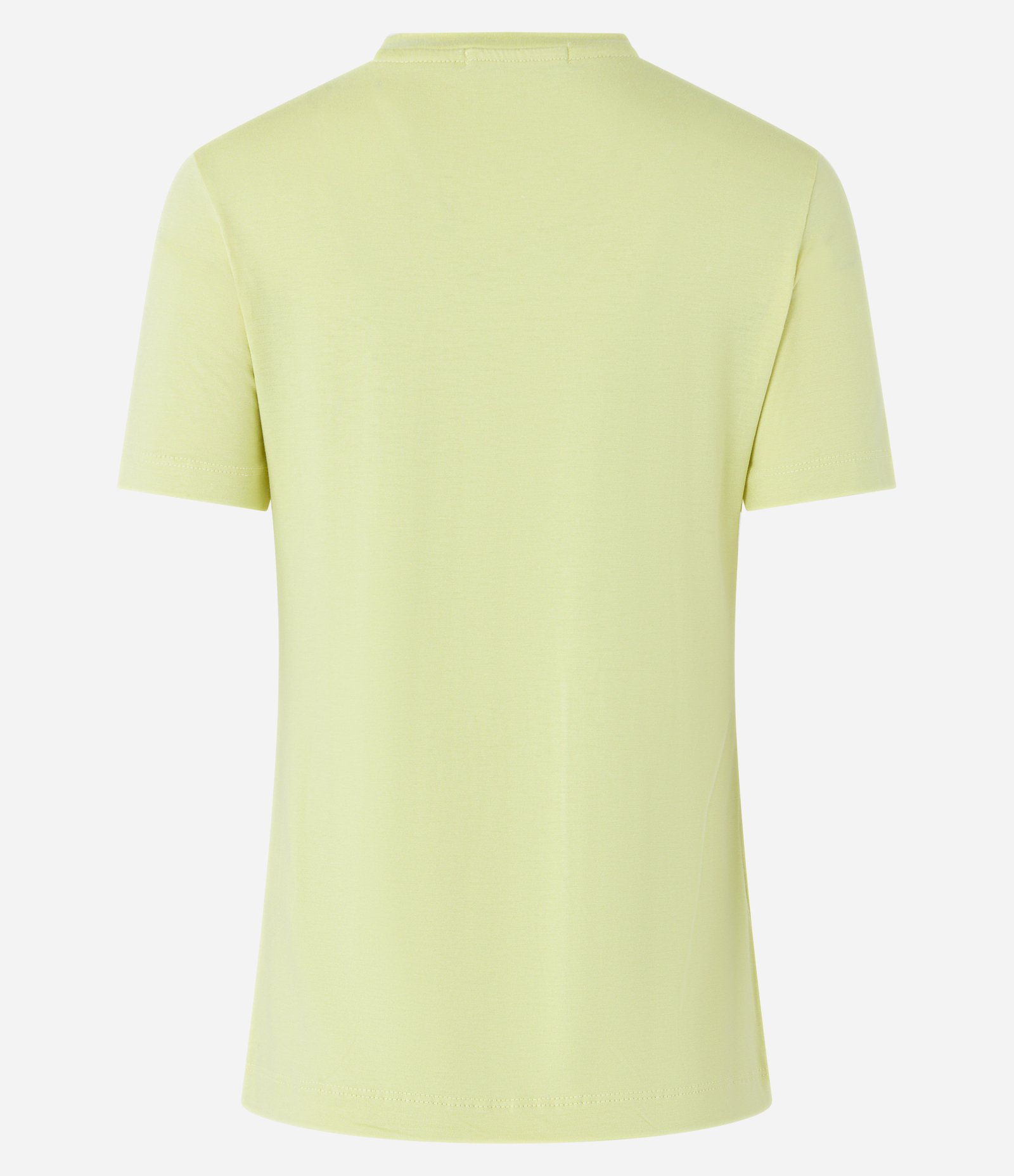 Blusa Básica em Viscose com Decote V Amarelo Claro 2