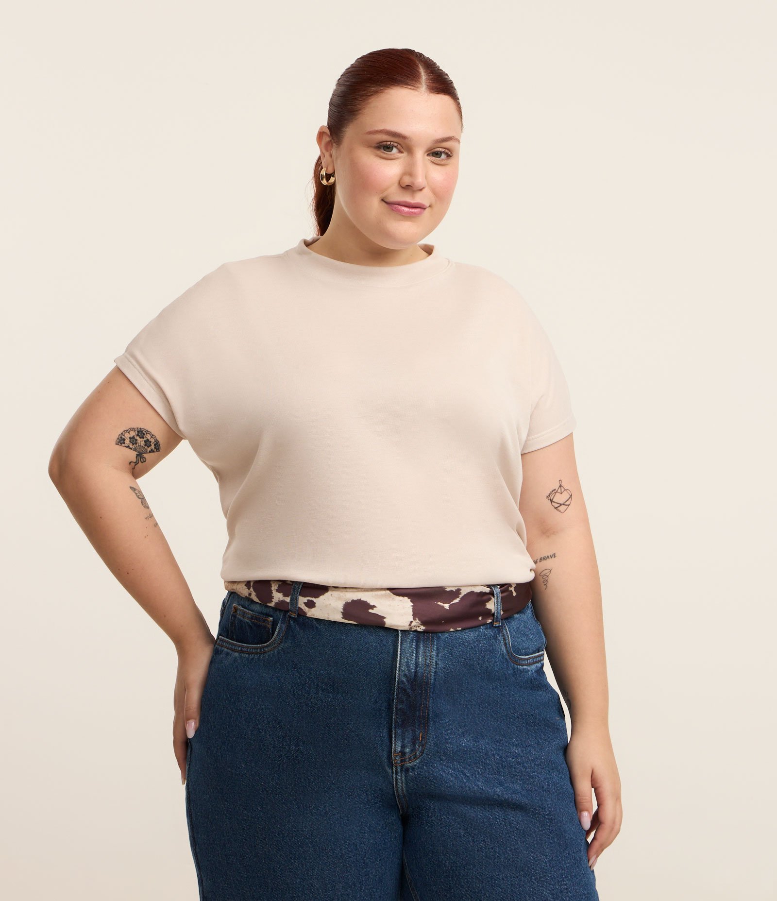 Blusa Básica em Ribana e sem Cava Curve & Plus Size 1