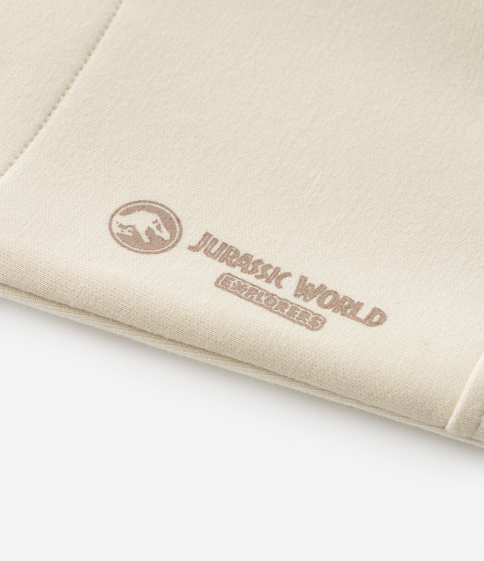 Calça Infantil com Bolsos e Estampa Jurassic World - Tam 1 a 5 Anos Bege 6