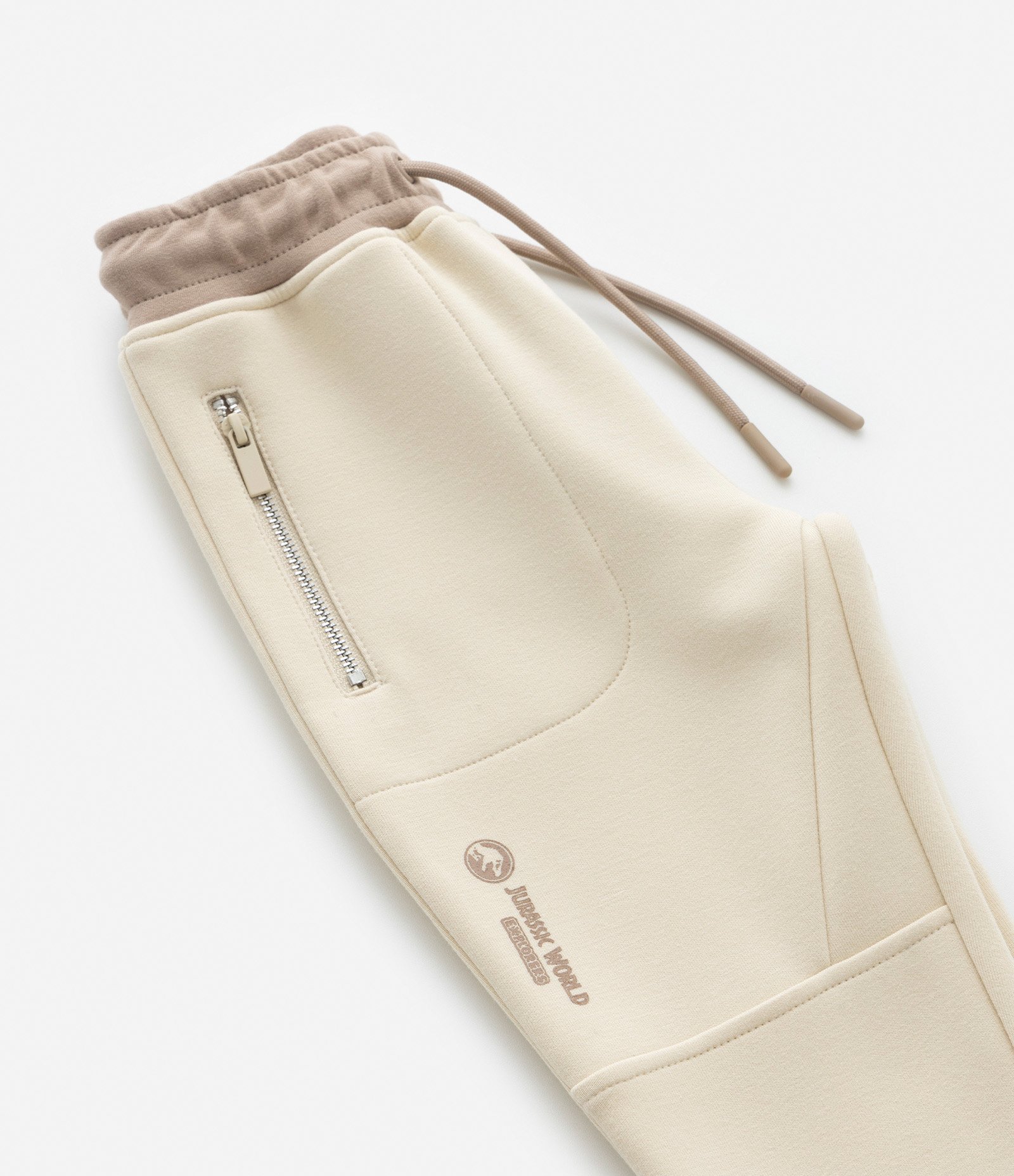 Calça Infantil com Bolsos e Estampa Jurassic World - Tam 1 a 5 Anos Bege 7