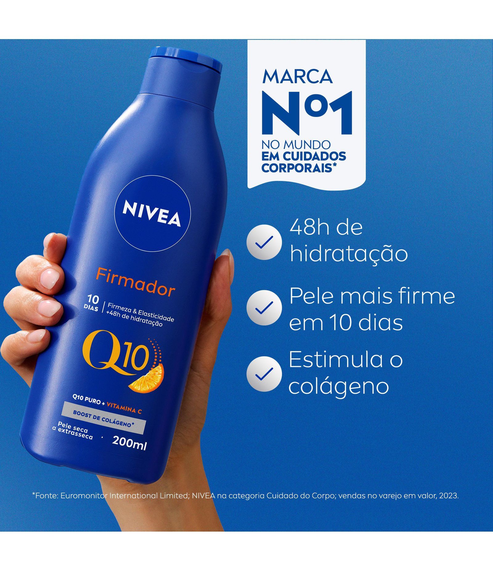 Loção Hidratante Firmador Q10 + Vitamina C Pele Seca Nivea 200ml 3