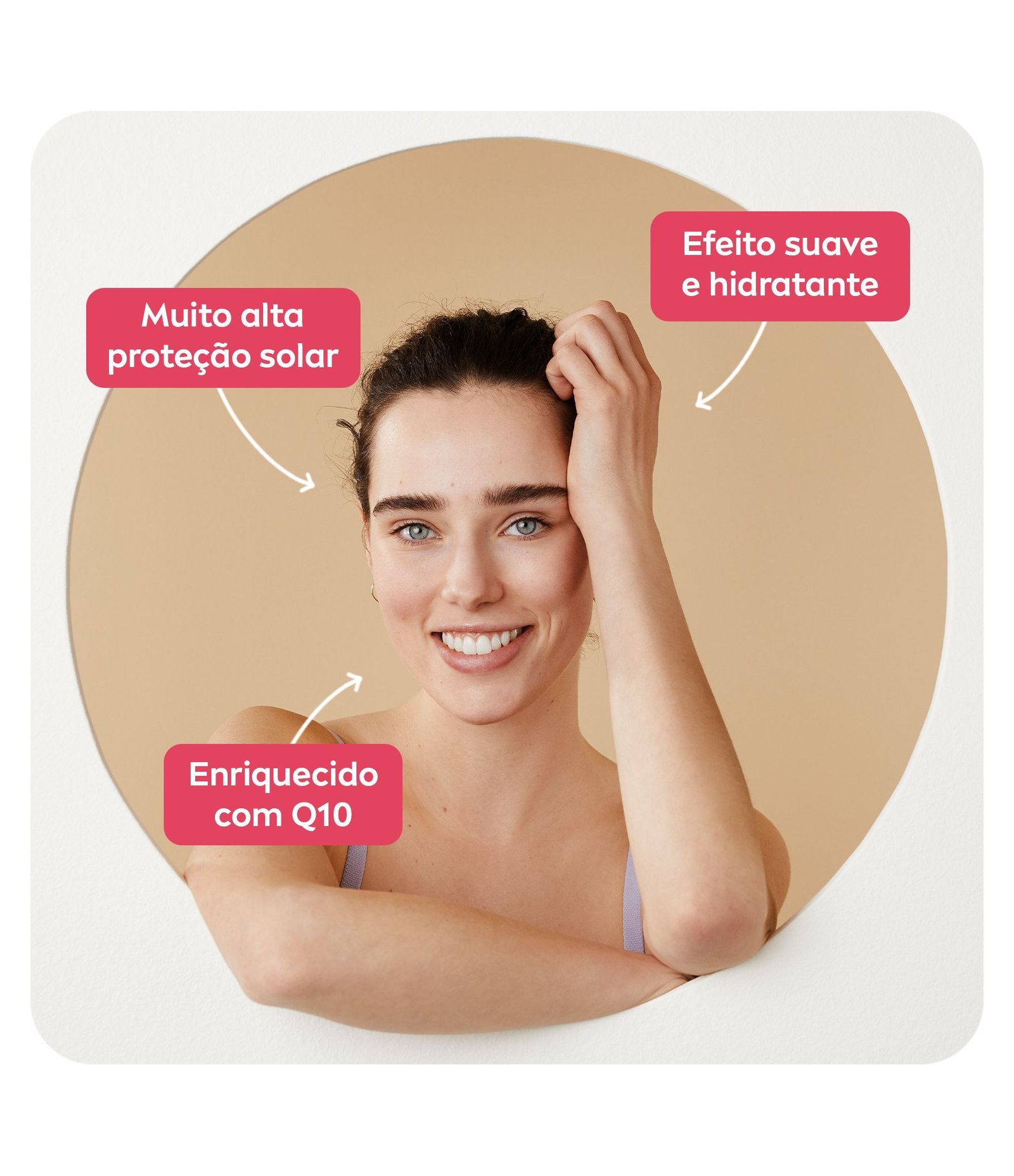 Protetor Solar UV Face Q10 Anti-Idade FPS60 50ml Nivea Sun 50ml 3