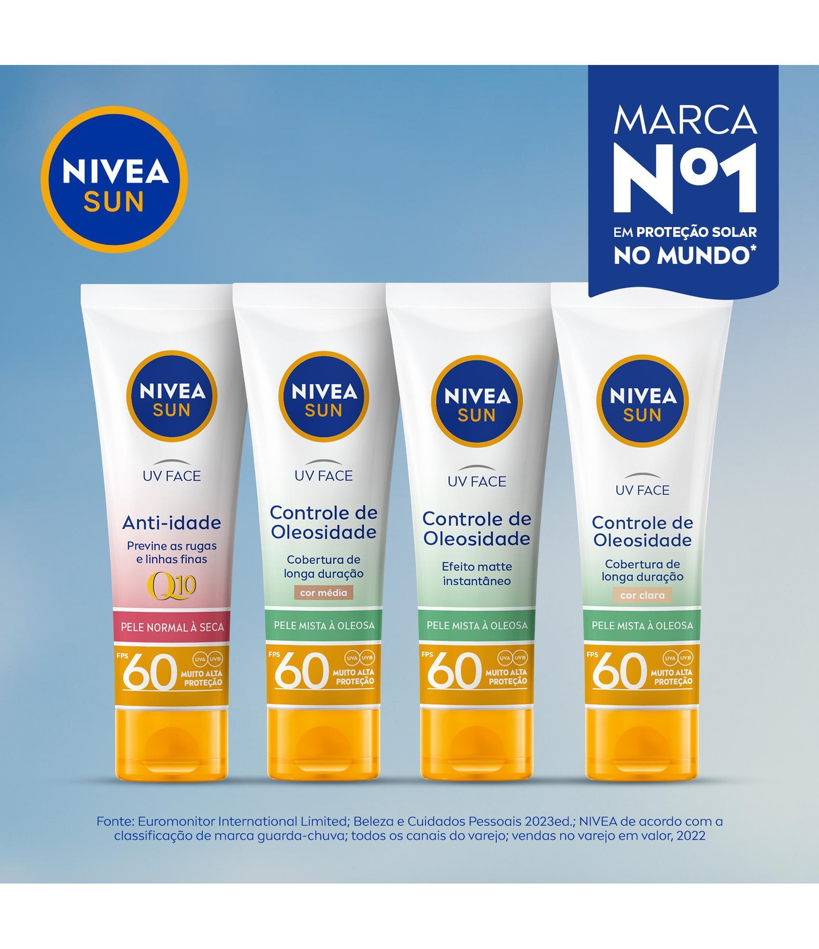 Protetor Solar UV Face Controle de Oleosidade FPS60 Nivea Sun 50ml 9