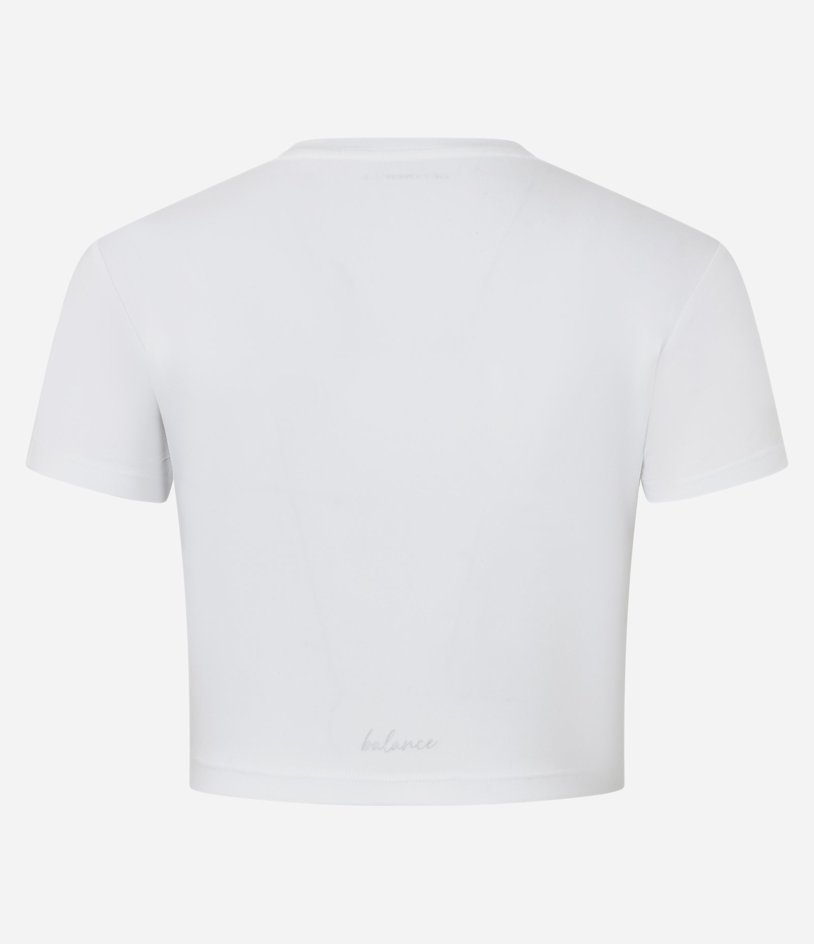 Camiseta Cropped Esportiva com Diferencial Toque Suave Branco 6