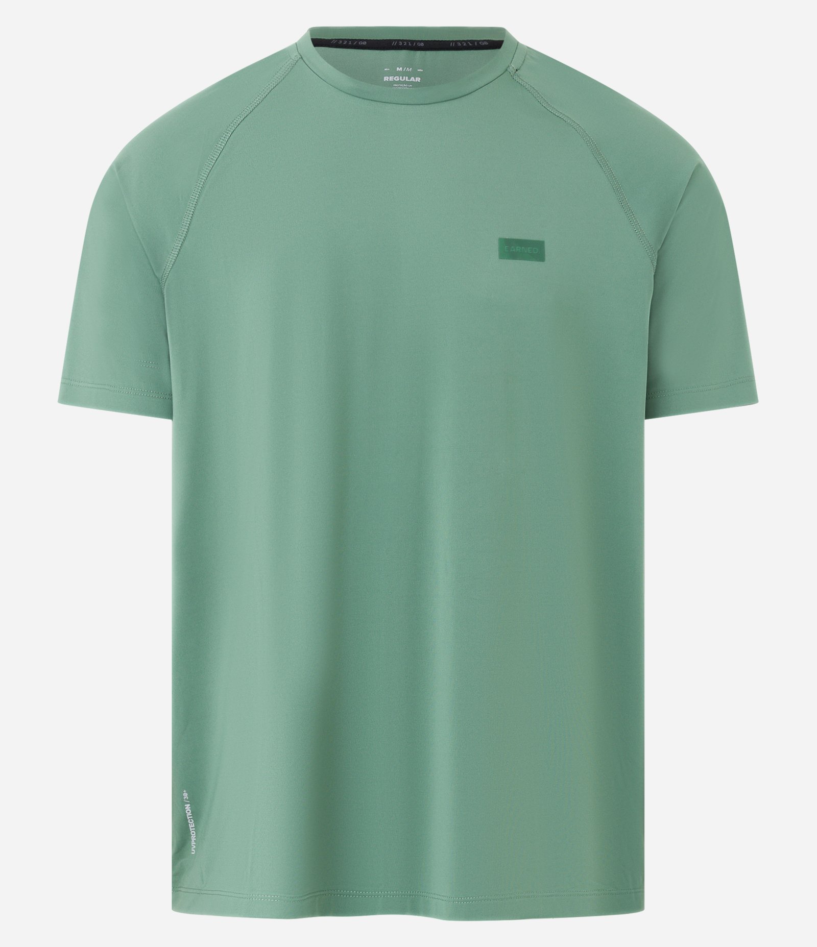 Camiseta Regular Esportiva com Tecnologia Dry e Detalhes Laser Cut Verde 5