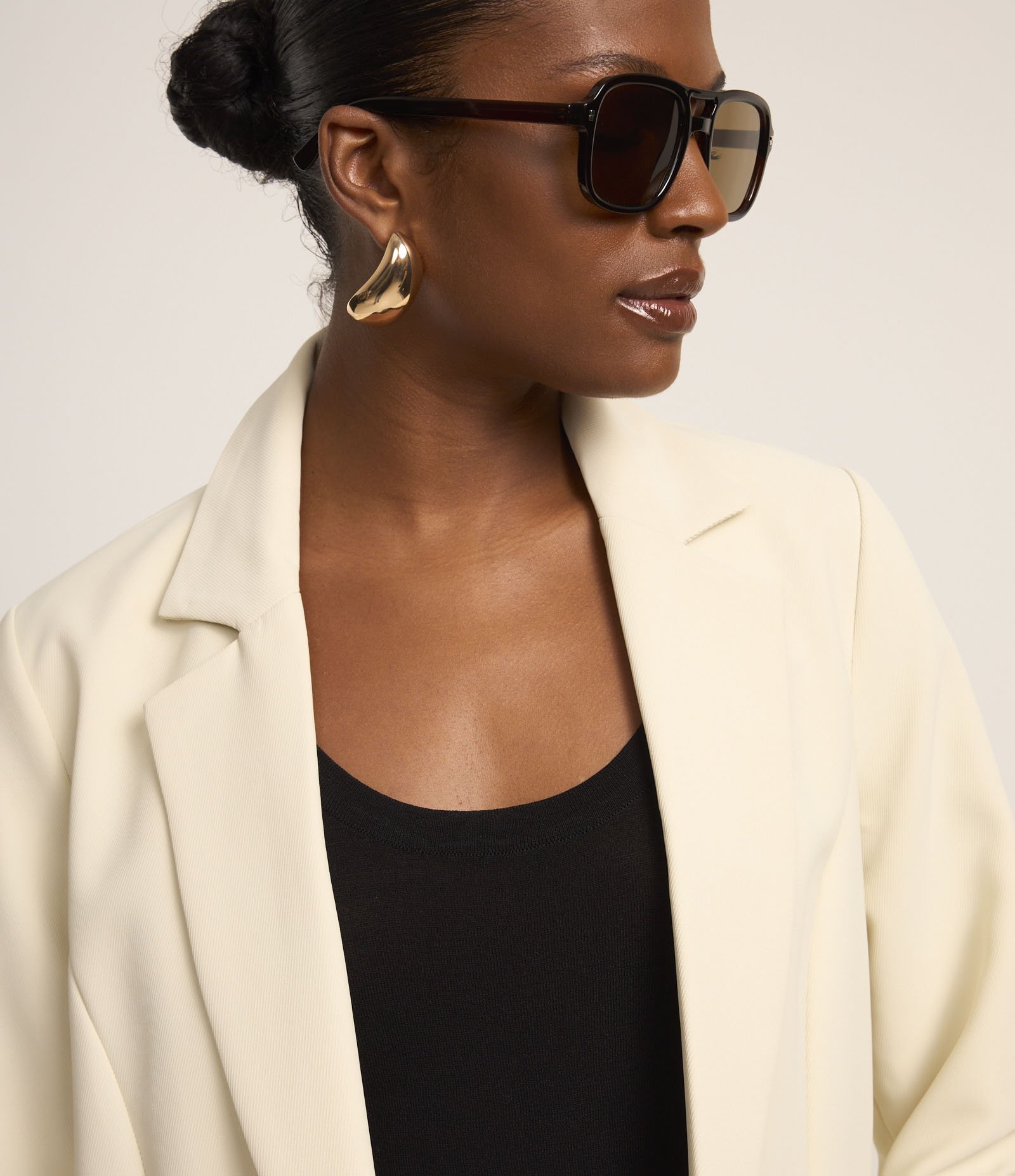 Blazer Alfaiatado com Pregas na Manga Off White 3