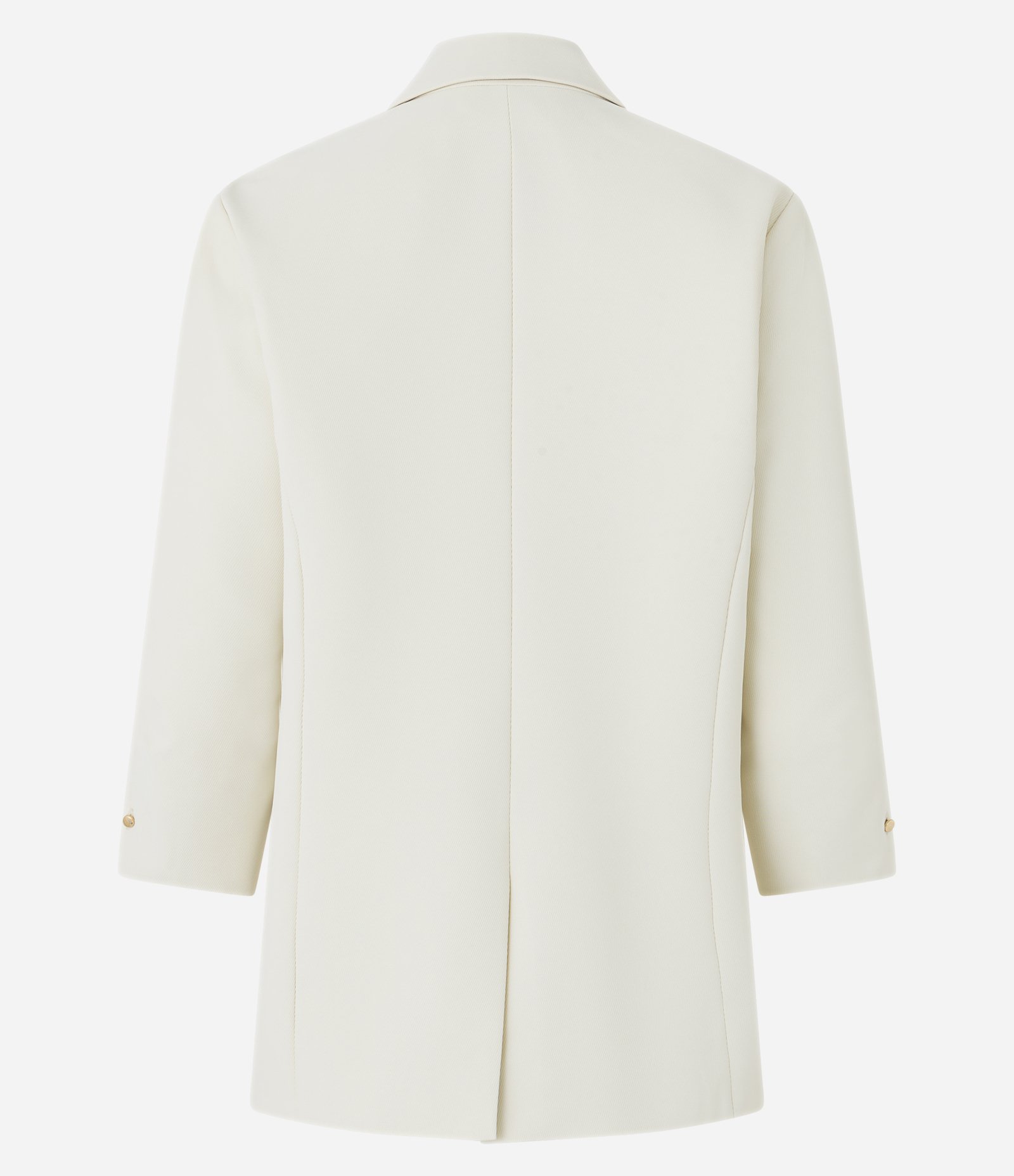 Blazer Alfaiatado com Pregas na Manga Off White 9