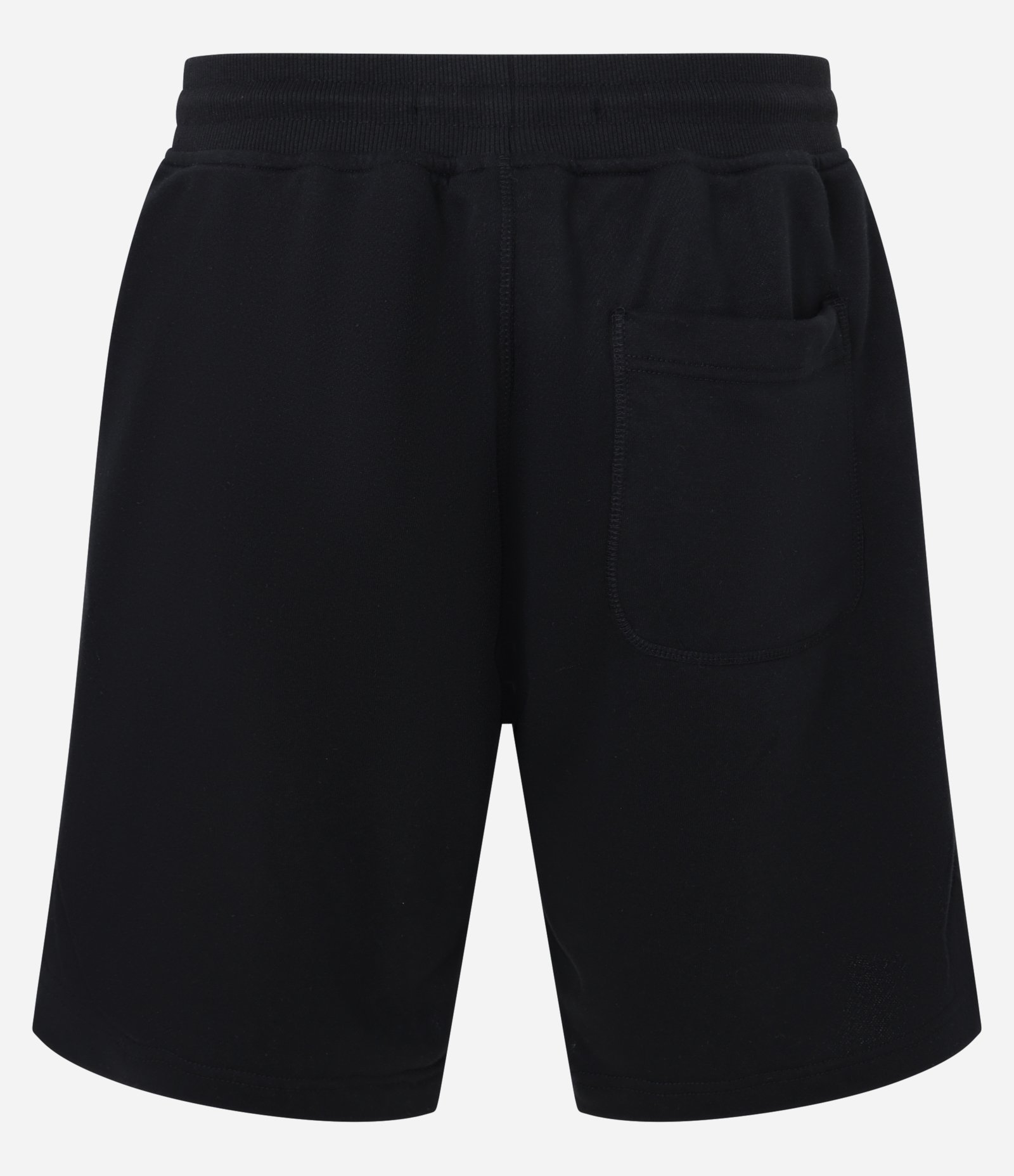 Bermuda Básica em Moletom com Cós Elástico Preto 6