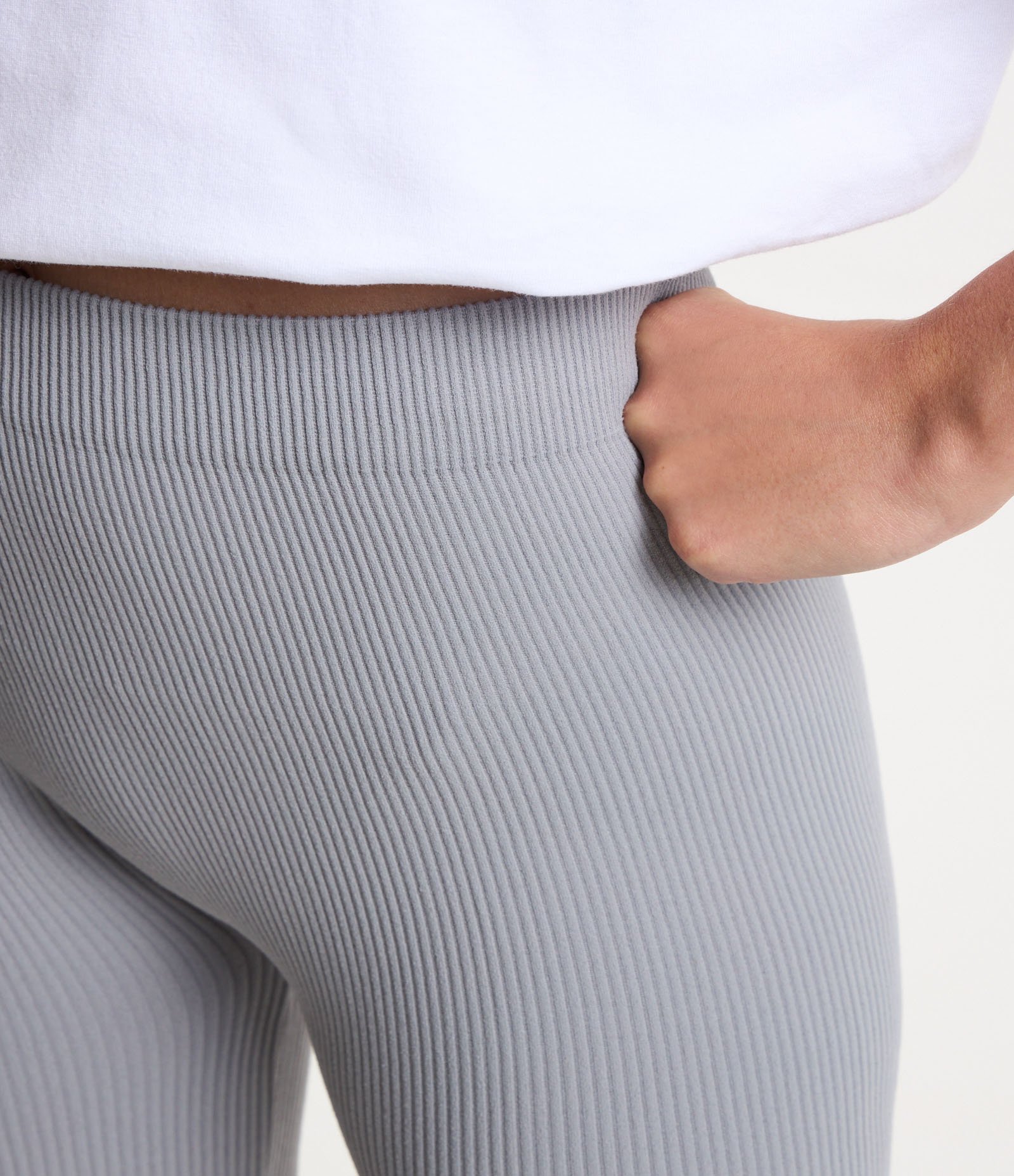 Bermuda Ciclista em Poliamida Canelada sem Costura 4