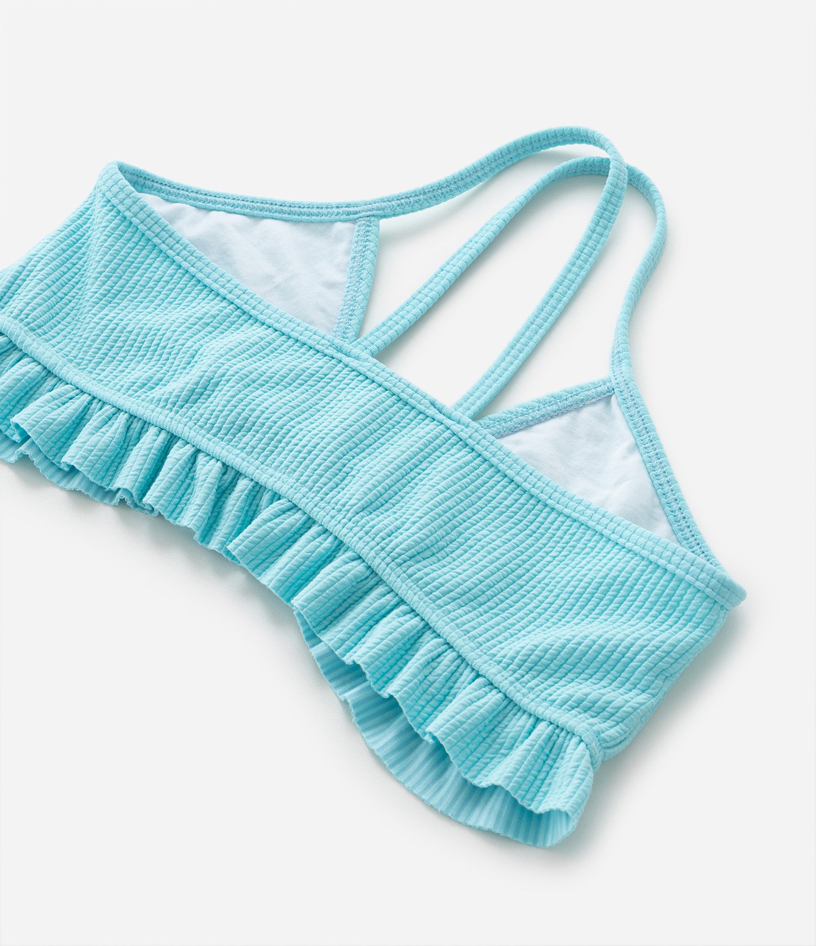 Biquíni Infantil Texturizado com Babadinhos - Tam 5 a 14 Anos Azul 5