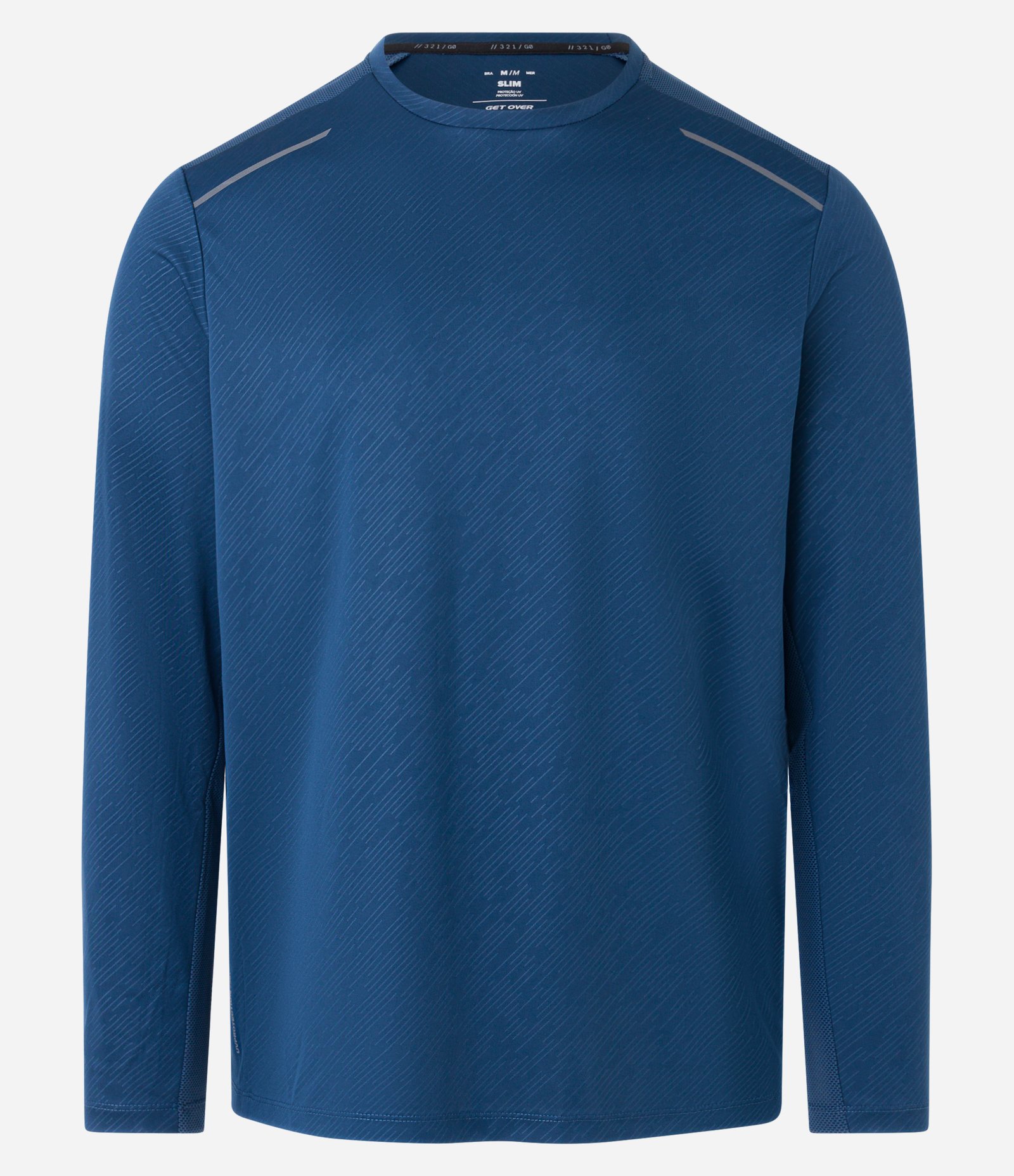 Camiseta Esportiva com Estampa Riscada com Proteção UV 6