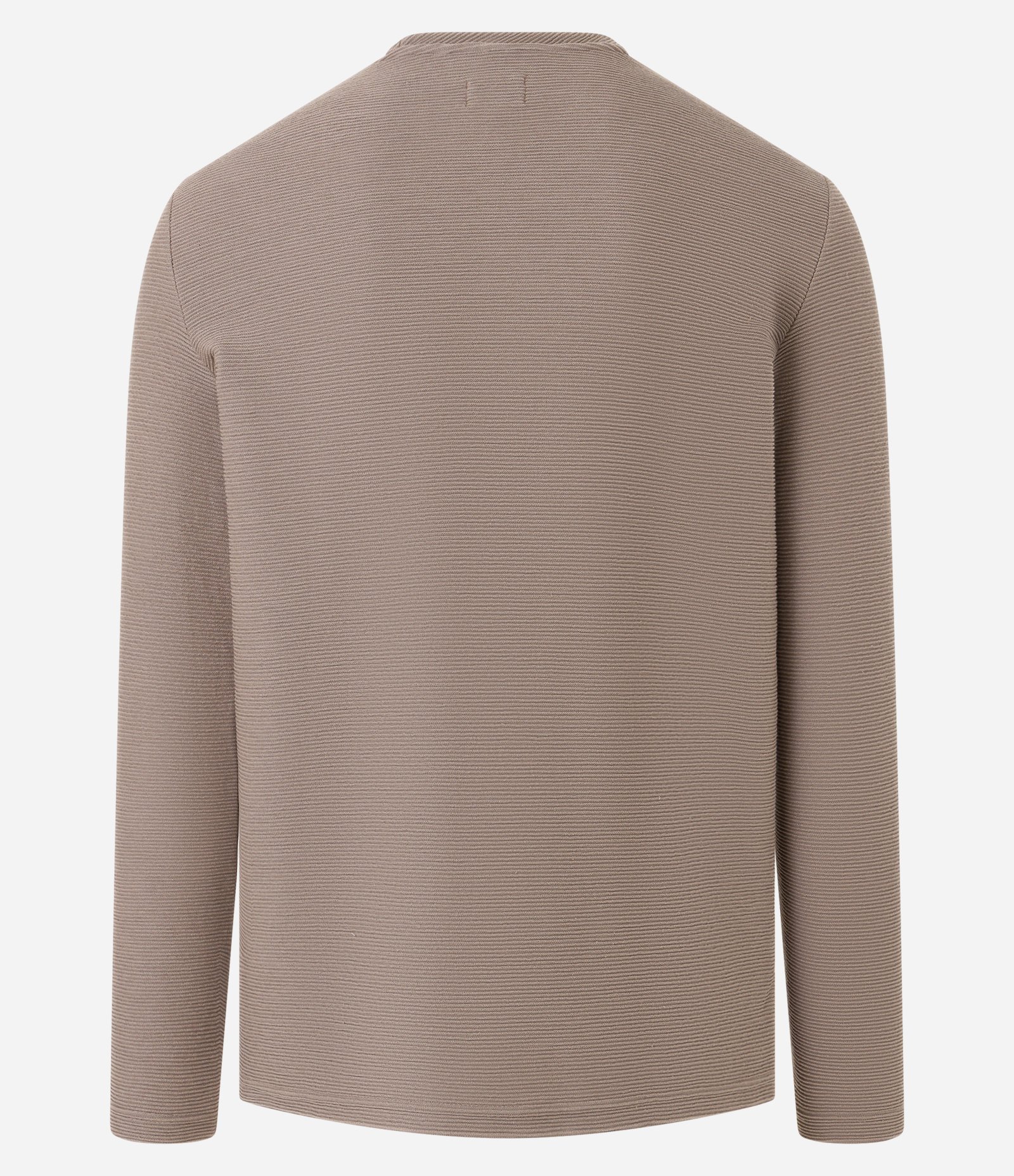 Camiseta com Textura Canelada Bege 7