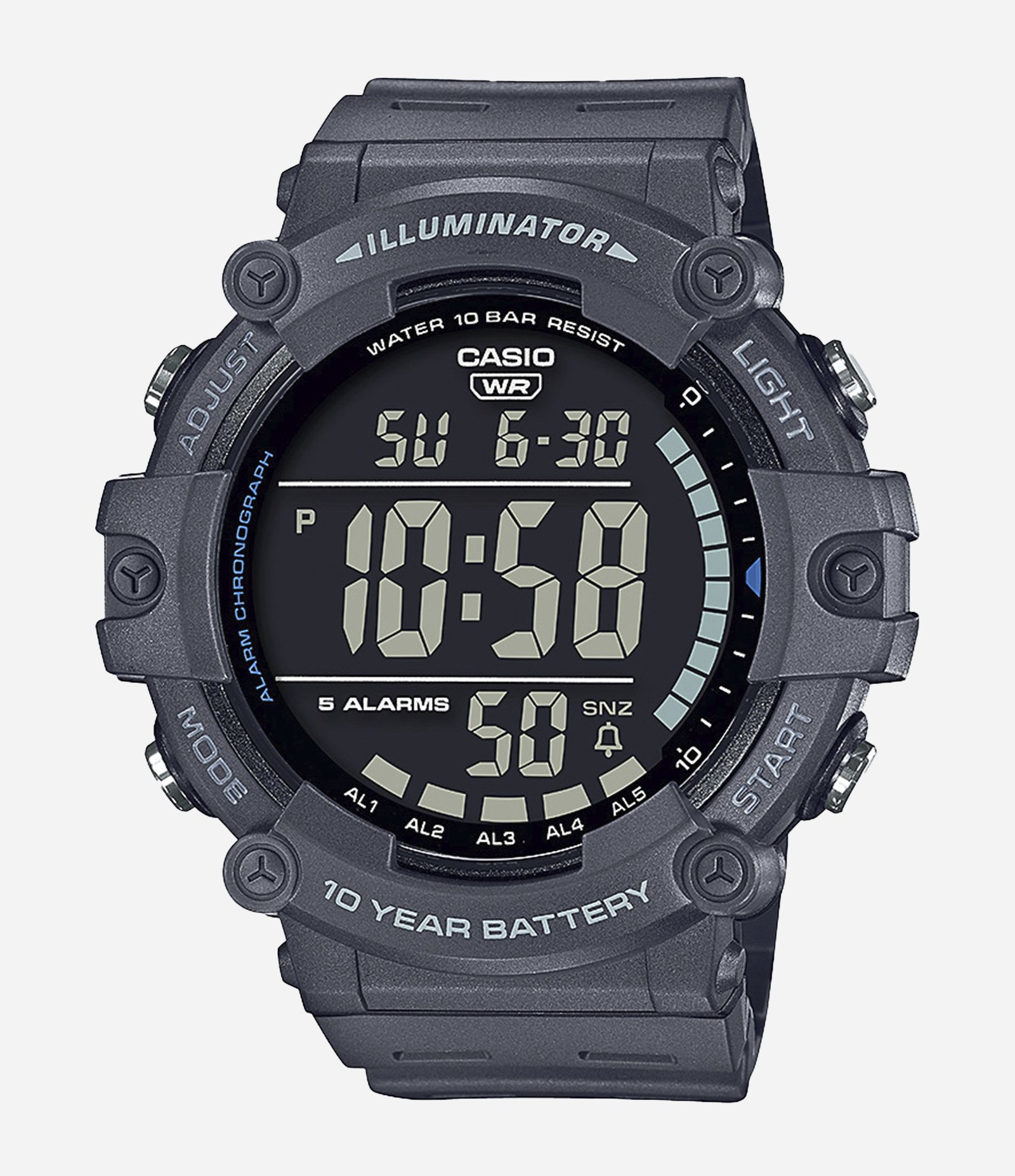 Relógio Casio Masculino Digital AE1500WH8BVDF Cinza 1