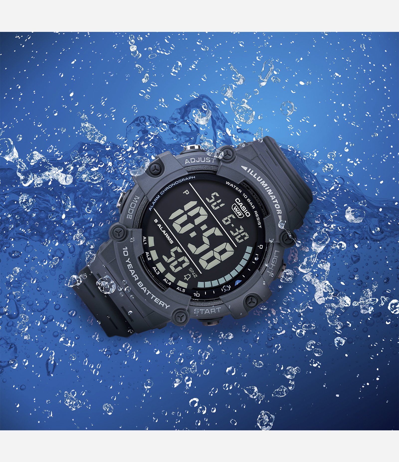 Relógio Casio Masculino Digital AE1500WH8BVDF Cinza 2