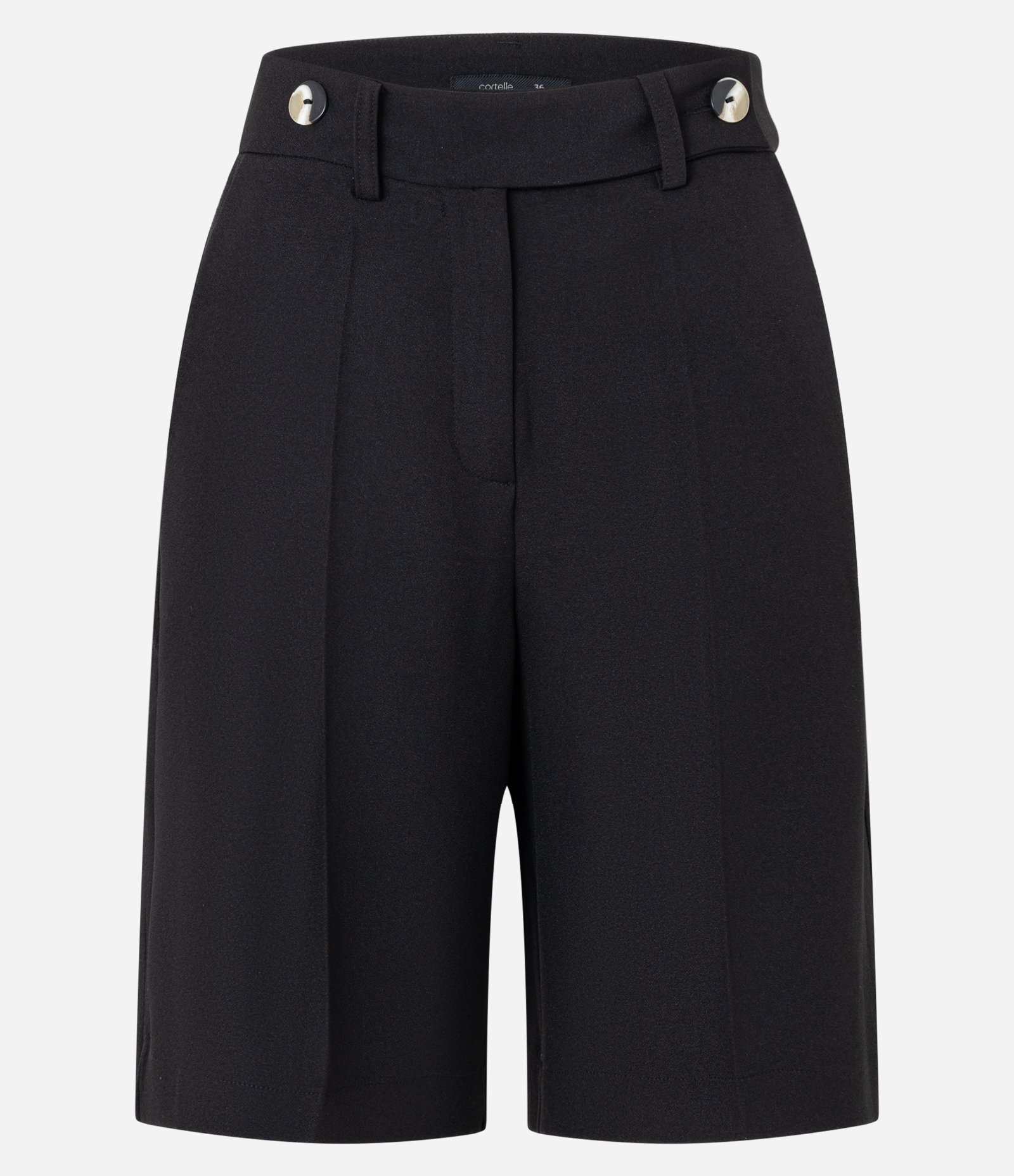 Bermuda Reta Alfaiatada com Botões nas Laterais Preto 5