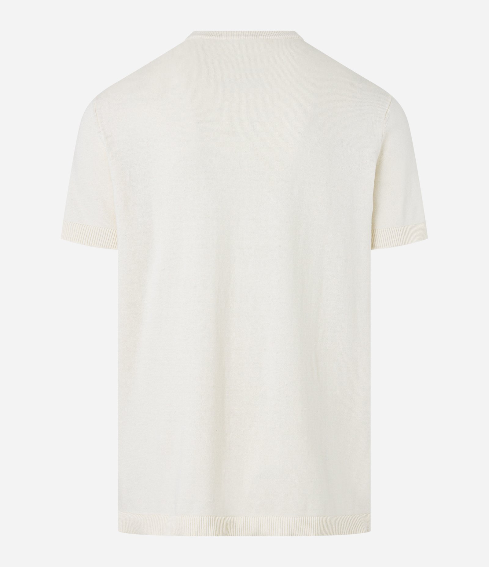 Camiseta Regular em Algodão com Flor Off White 7