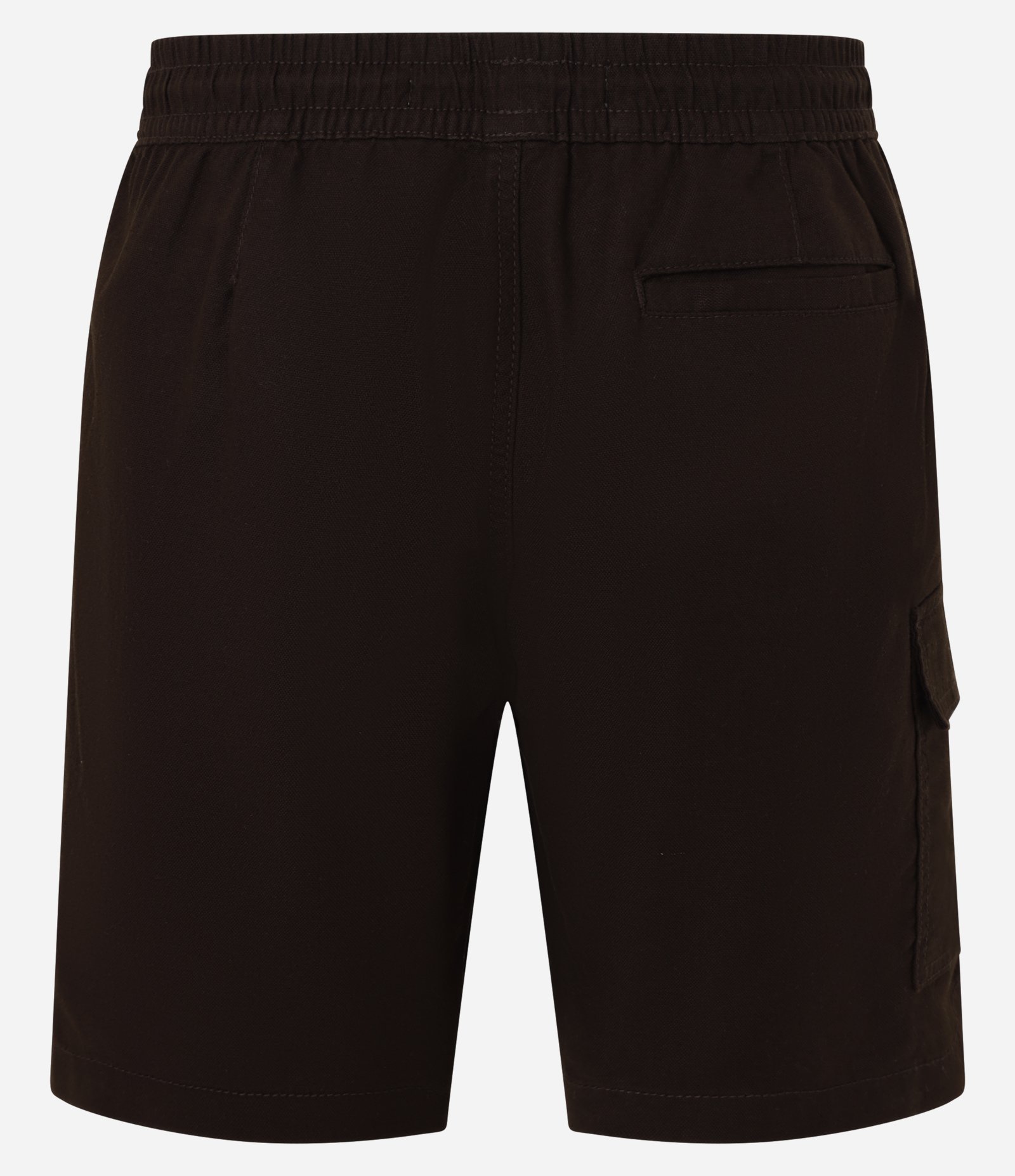 Bermuda Reta em Linho com Bolso Cargo Lateral Marrom 2